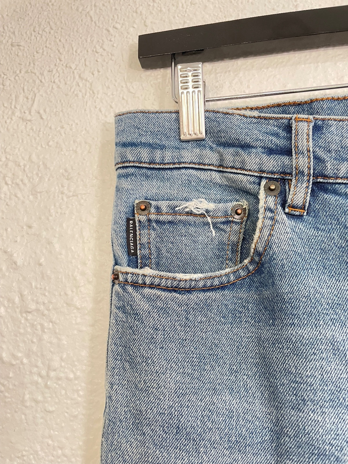 Balenciaga Blue Straight Cut Denim {{ color }} {{ brand }} {{ archive }} {{ season }} {{ year }} {{ hedi slimane }}