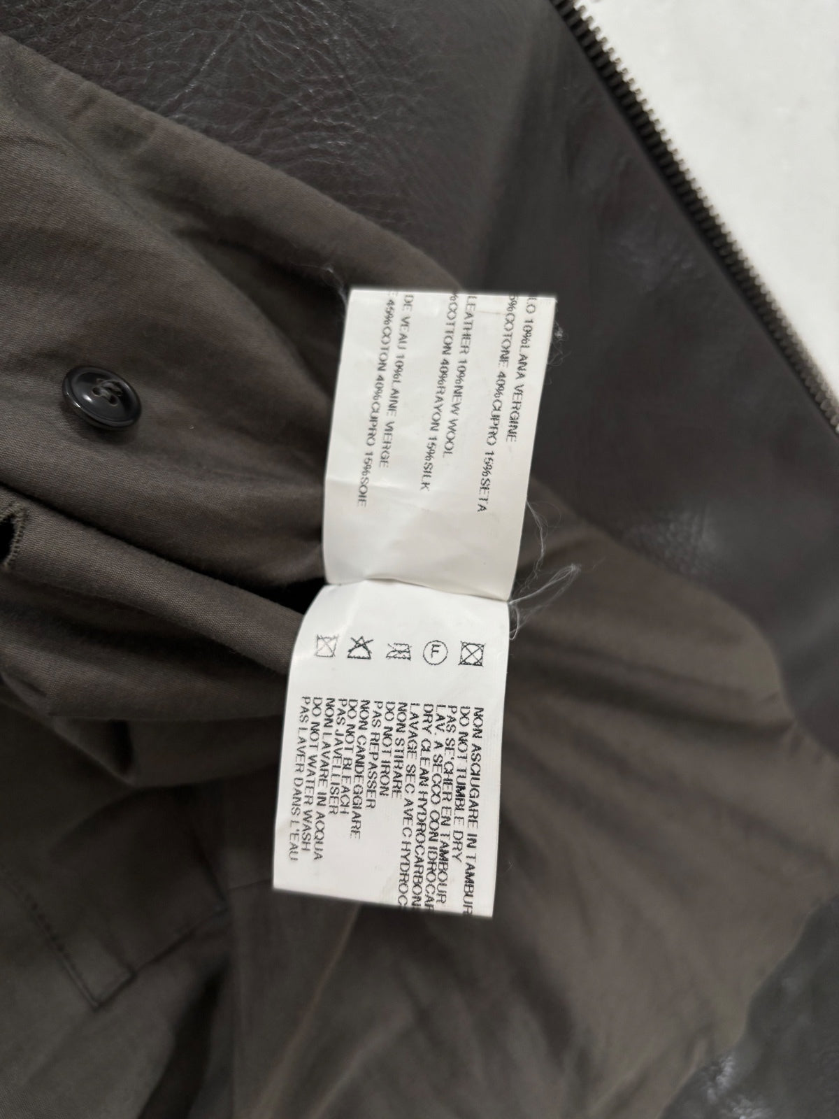 Rick Owens Olmar & Mirta Dark Dust Limo Jacket {{ color }} {{ brand }} {{ archive }} {{ season }} {{ year }} {{ hedi slimane }}