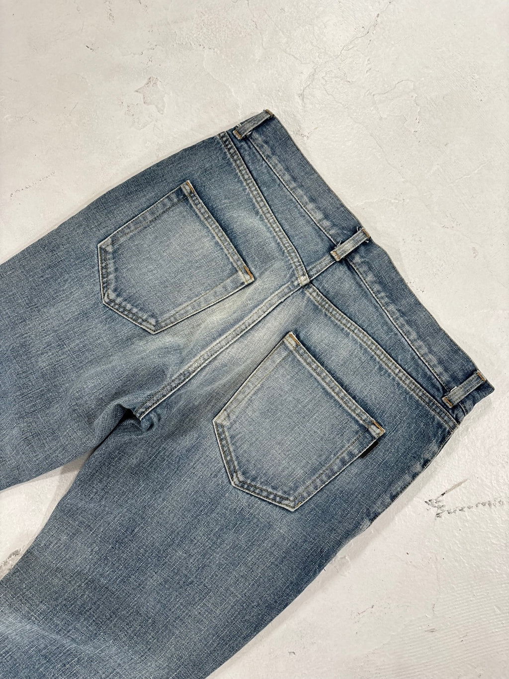 Saint Laurent Paris D02 Repaired Denim {{ color }} {{ brand }} {{ archive }} {{ season }} {{ year }} {{ hedi slimane }}