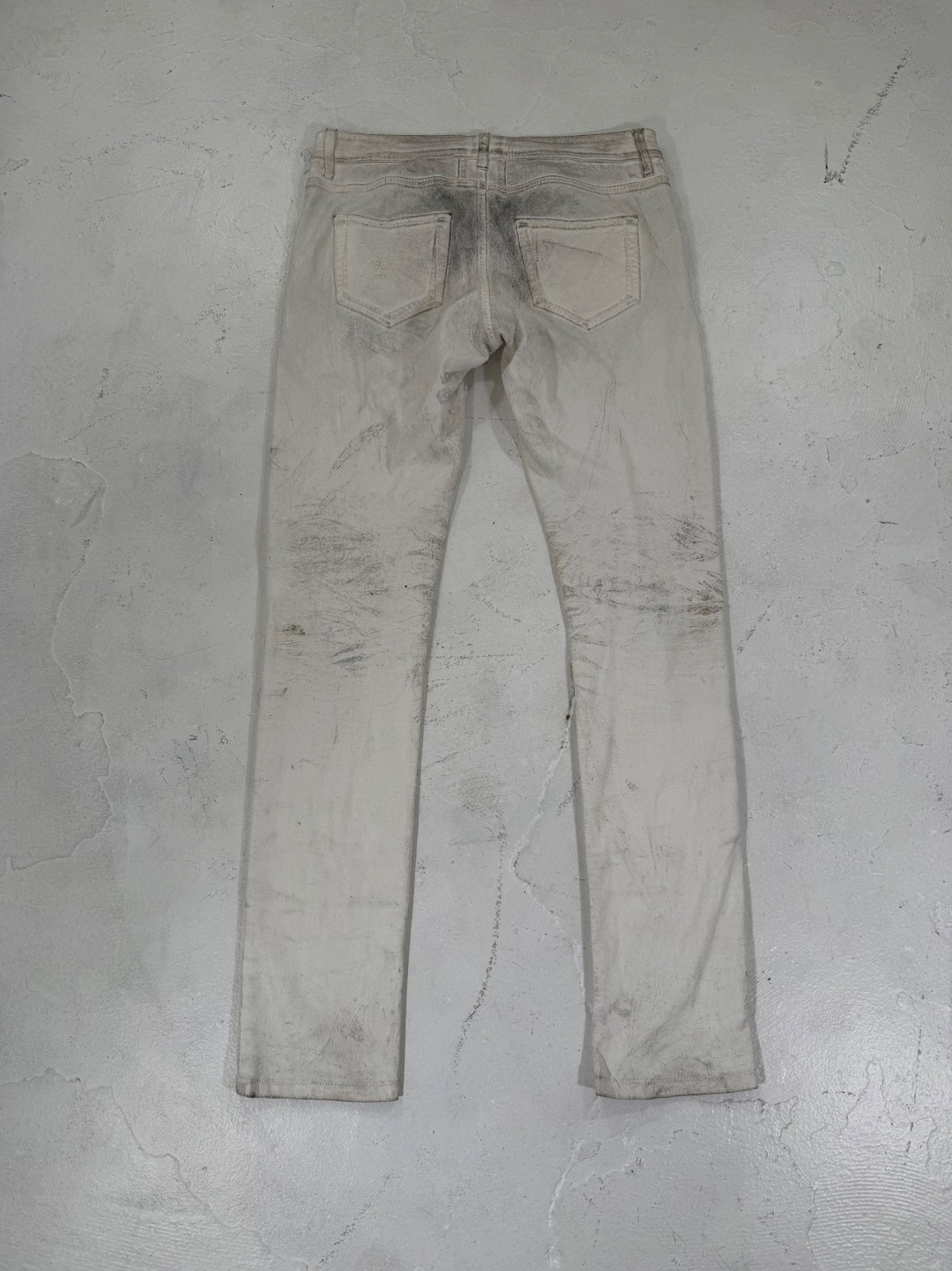 Saint Laurent Paris 2013 White Ash Leather Pants {{ color }} {{ brand }} {{ archive }} {{ season }} {{ year }} {{ hedi slimane }}