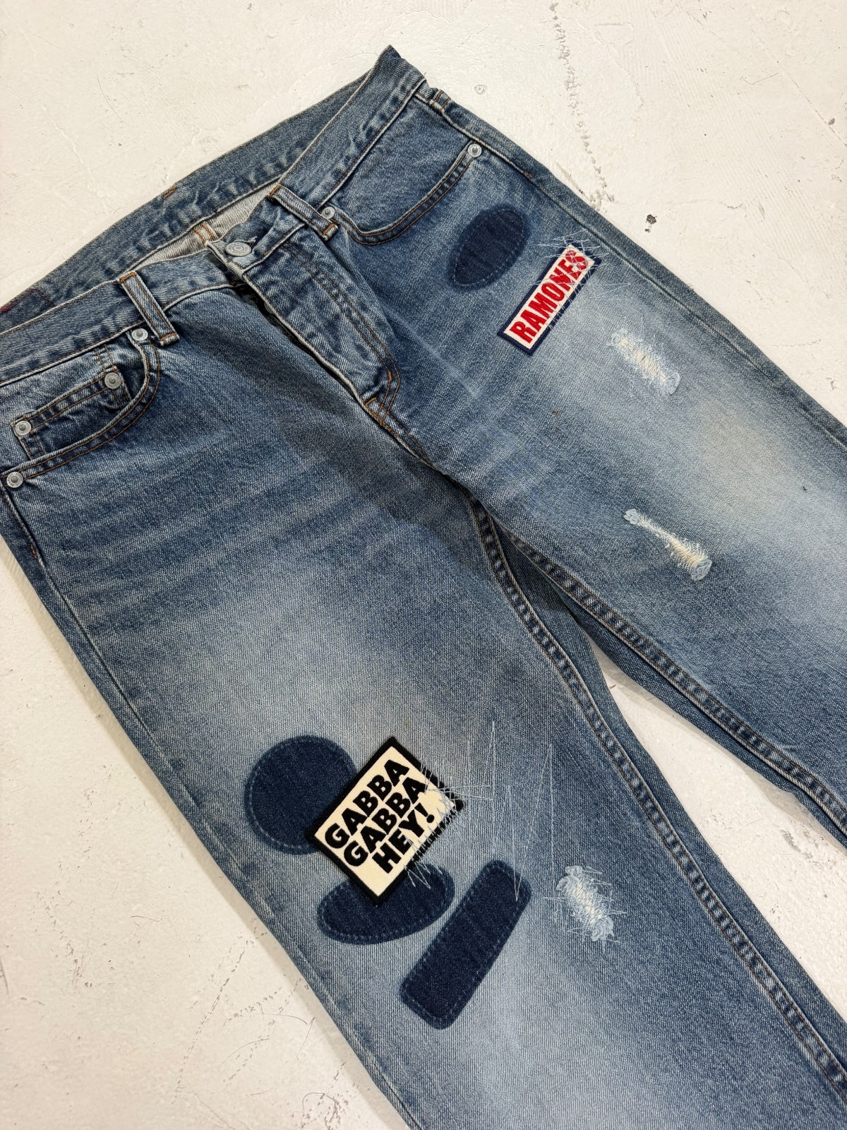 Hysteric Glamour Ramones Patch Denim {{ color }} {{ brand }} {{ archive }} {{ season }} {{ year }} {{ hedi slimane }}