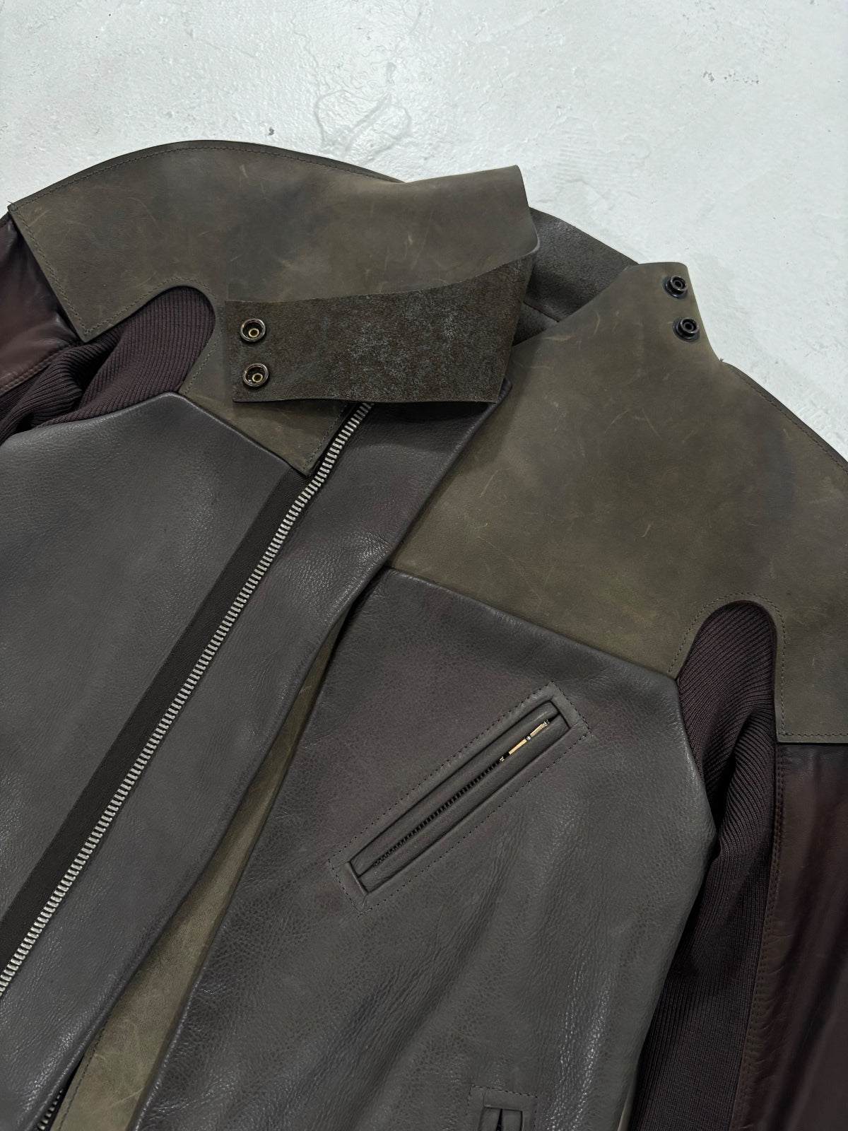 Rick Owens Olmar & Mirta Dark Dust Limo Jacket {{ color }} {{ brand }} {{ archive }} {{ season }} {{ year }} {{ hedi slimane }}
