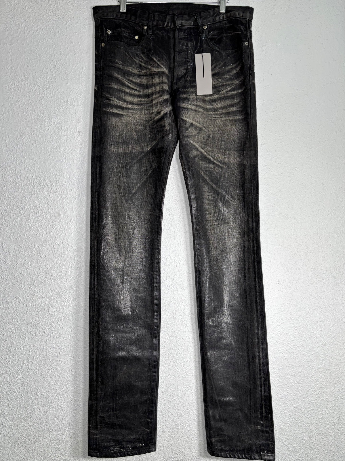 Dior Homme AW03 “Luster” Waxed Denim Jeans {{ color }} {{ brand }} {{ archive }} {{ season }} {{ year }} {{ hedi slimane }}
