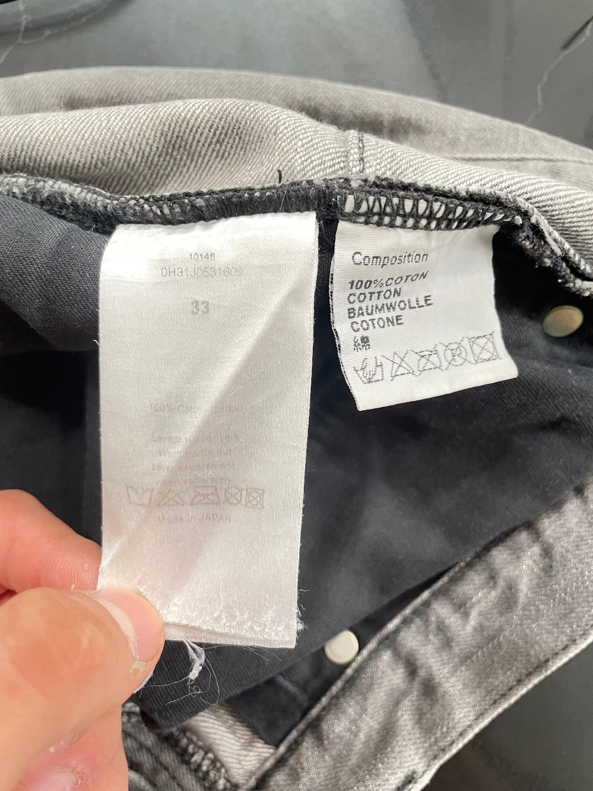 Dior Homme Gray Denim