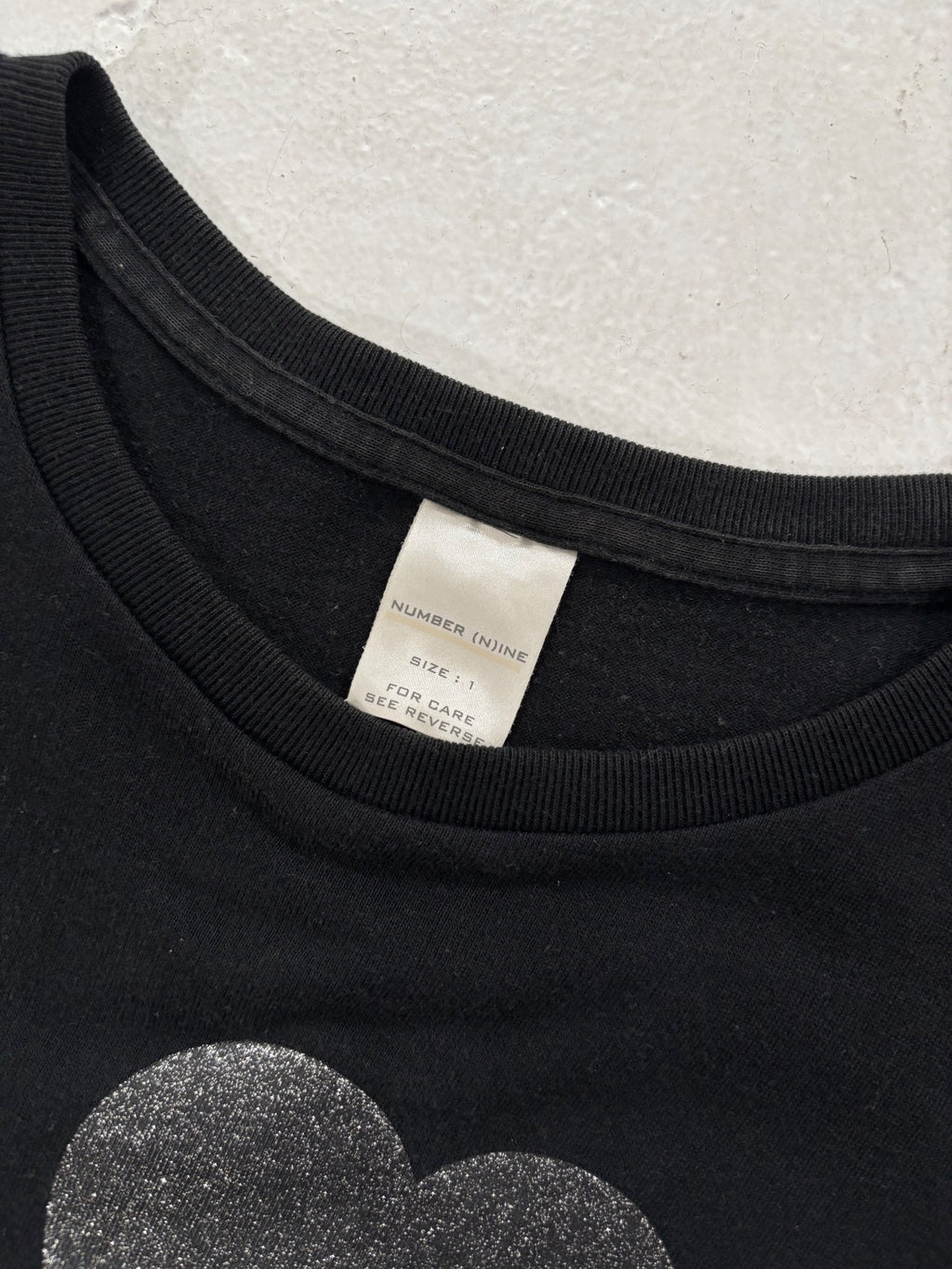 Number (N)ine "I Love V U" Tee {{ color }} {{ brand }} {{ archive }} {{ season }} {{ year }} {{ hedi slimane }}