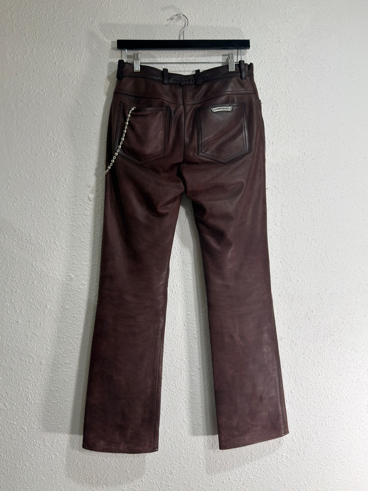 Chrome hearts 1/1 leather fluer knees {{ color }} {{ brand }} {{ archive }} {{ season }} {{ year }} {{ hedi slimane }}