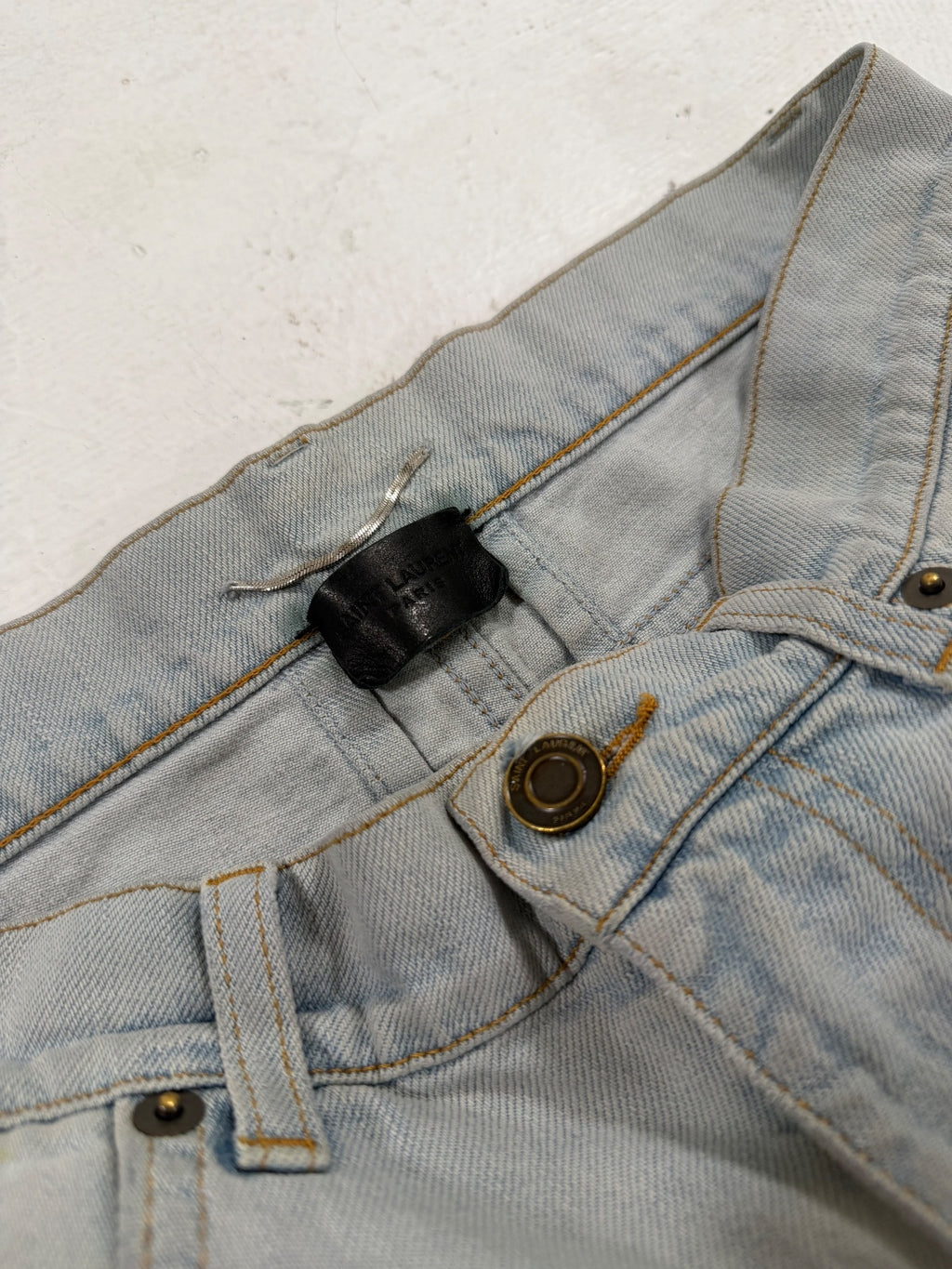 Saint Laurent Paris D01 Light Wash Denim