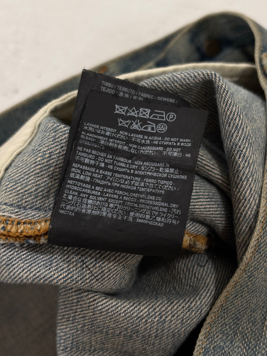 Saint Laurent Paris D02 Knife Cut Denim {{ color }} {{ brand }} {{ archive }} {{ season }} {{ year }} {{ hedi slimane }}