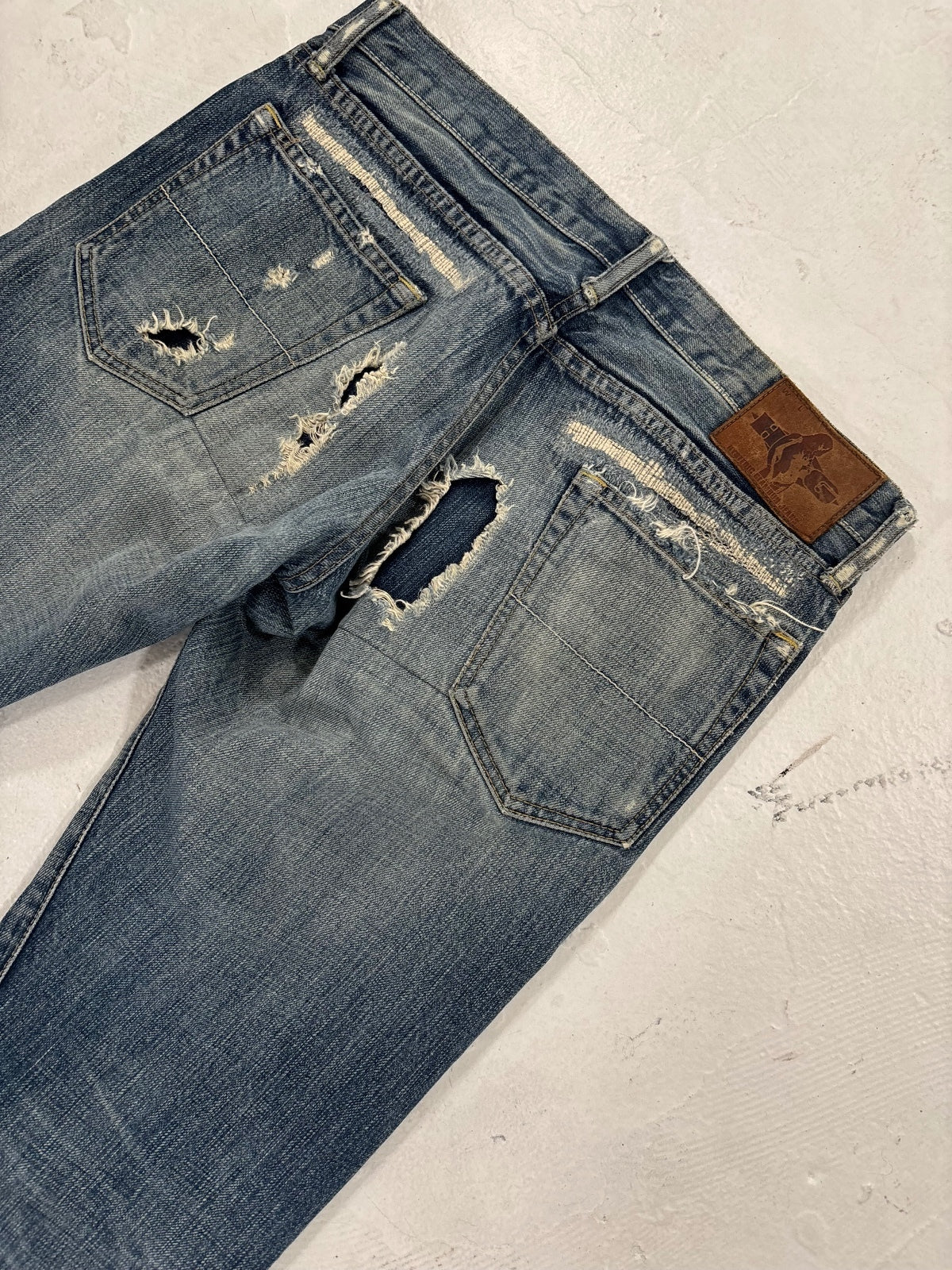 Hysteric Glamour Repaired Studded Denim {{ color }} {{ brand }} {{ archive }} {{ season }} {{ year }} {{ hedi slimane }}