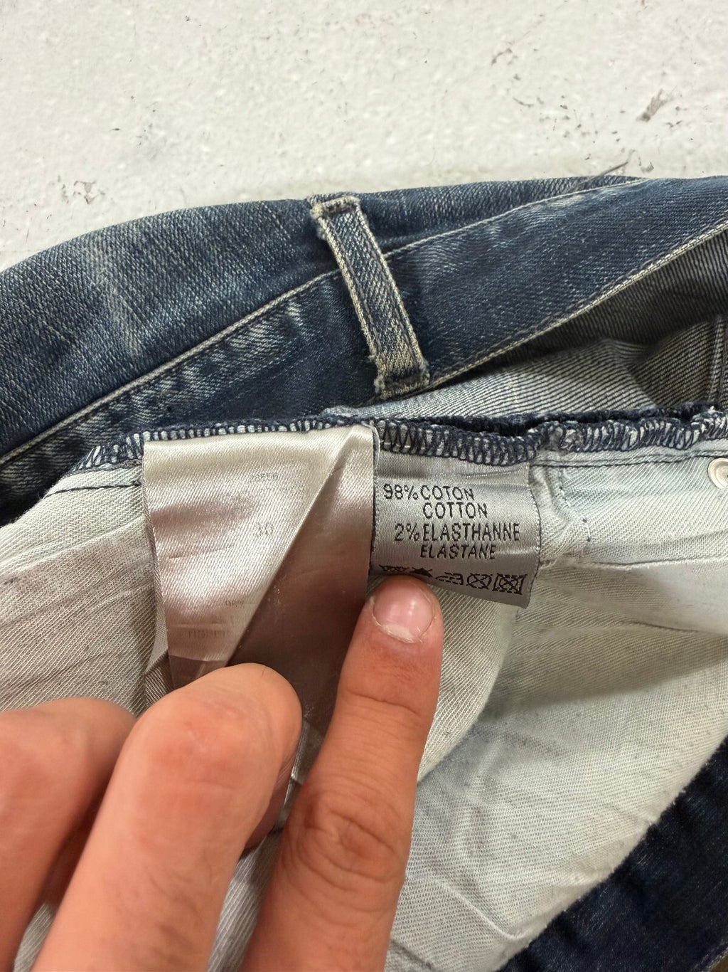 Dior Homme Washed Blue Denim