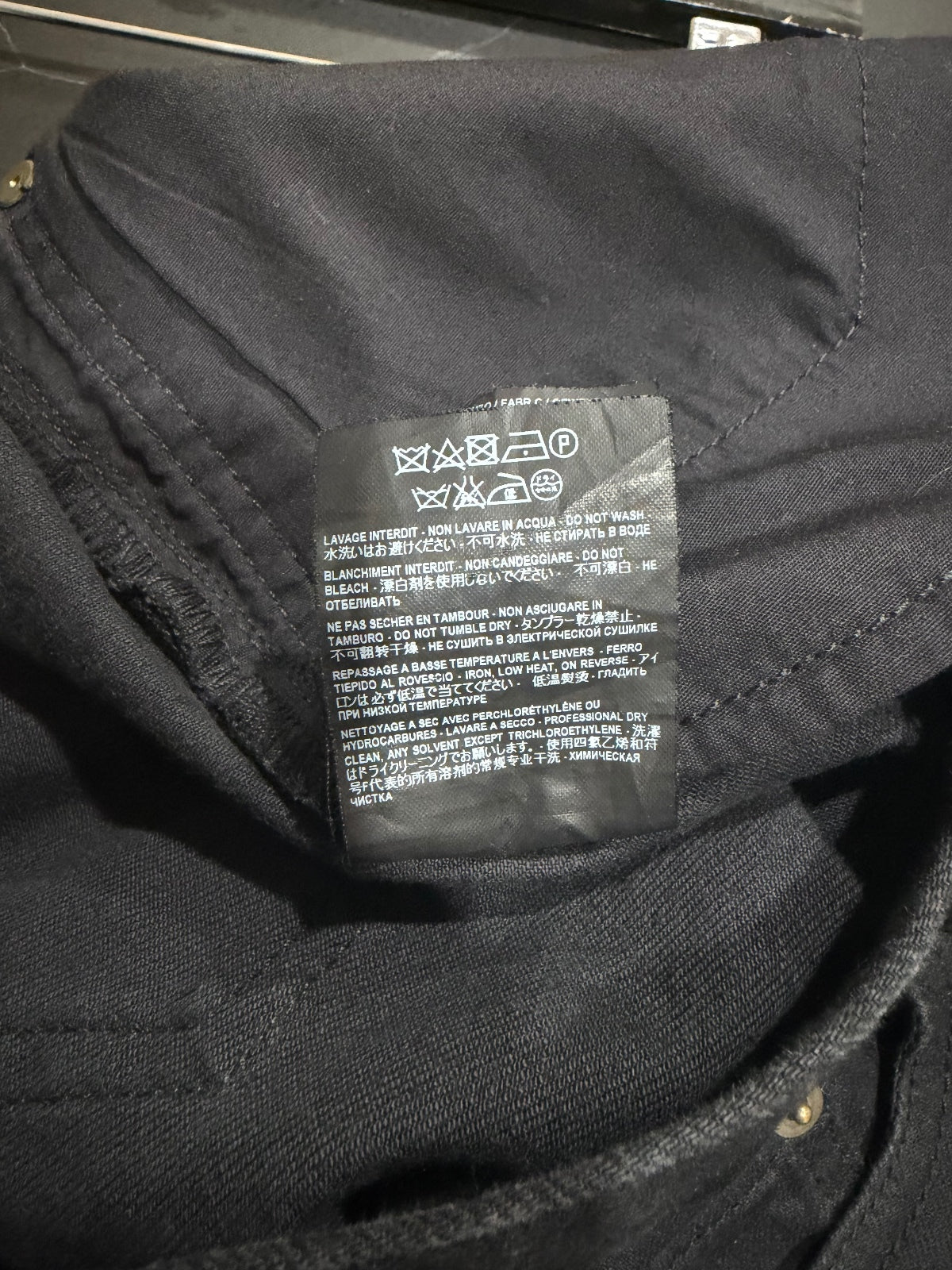 Saint Laurent Paris D14 Black Denim {{ color }} {{ brand }} {{ archive }} {{ season }} {{ year }} {{ hedi slimane }}