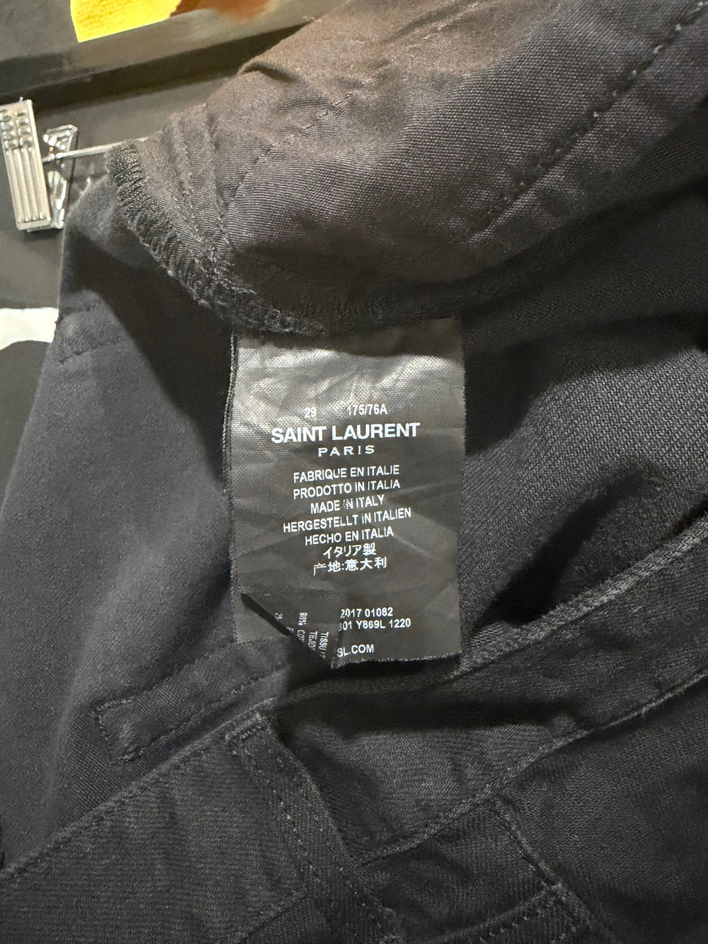 Saint Laurent Paris D14 Black Denim {{ color }} {{ brand }} {{ archive }} {{ season }} {{ year }} {{ hedi slimane }}