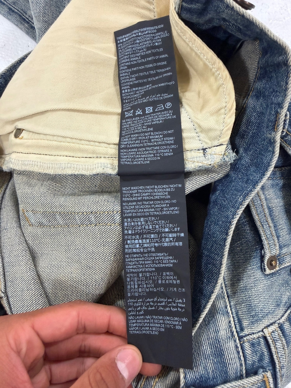 Saint Laurent Paris D02 Light Blue Denim
