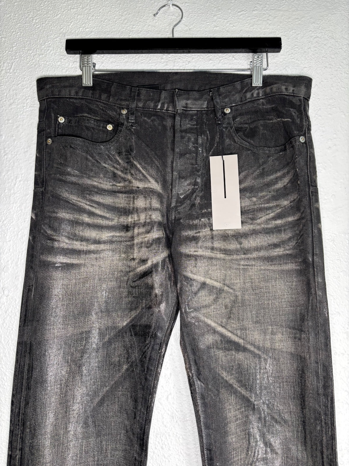 Dior Homme AW03 “Luster” Waxed Denim Jeans {{ color }} {{ brand }} {{ archive }} {{ season }} {{ year }} {{ hedi slimane }}