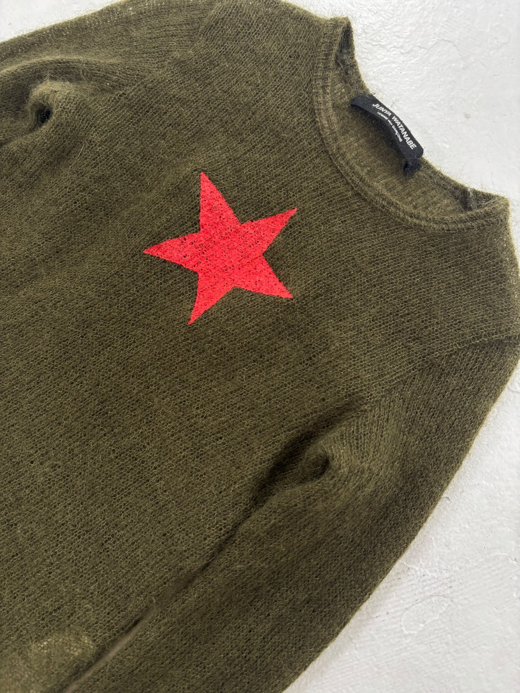 Junya Wantanabe CDG Red Star Wool Knit {{ color }} {{ brand }} {{ archive }} {{ season }} {{ year }} {{ hedi slimane }}