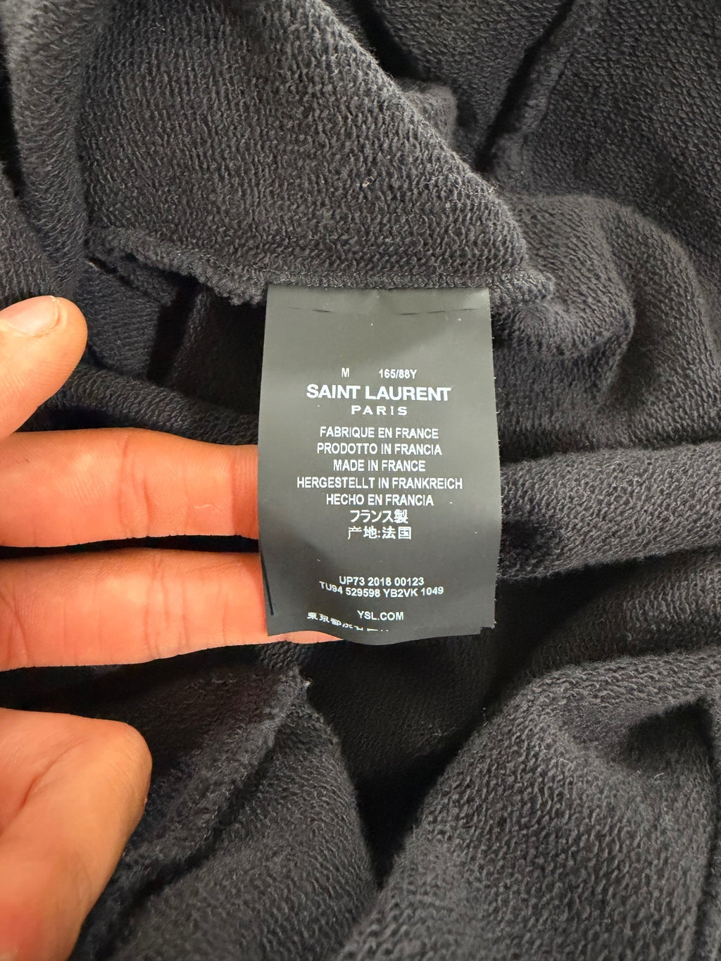 Saint Laurent Paris 1971 Hoodie {{ color }} {{ brand }} {{ archive }} {{ season }} {{ year }} {{ hedi slimane }}