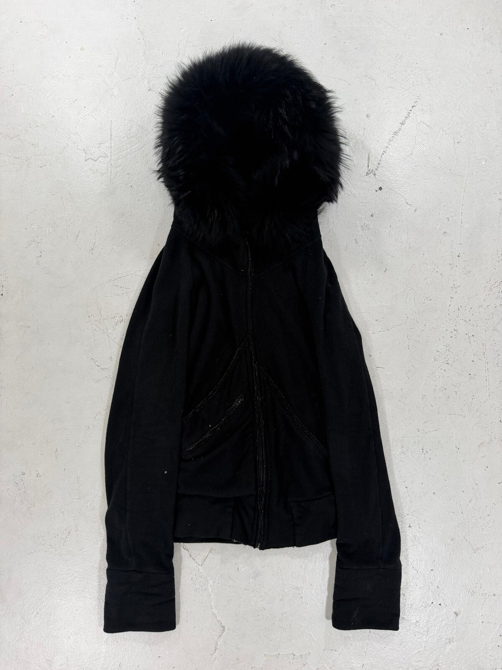 IfSixWasNine Fur Spine Zip Up