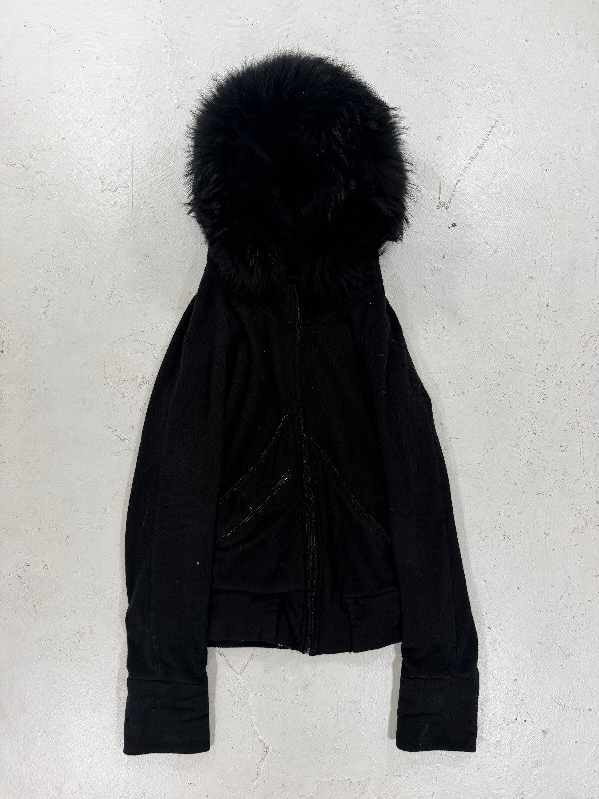IfSixWasNine Fur Spine Zip Up