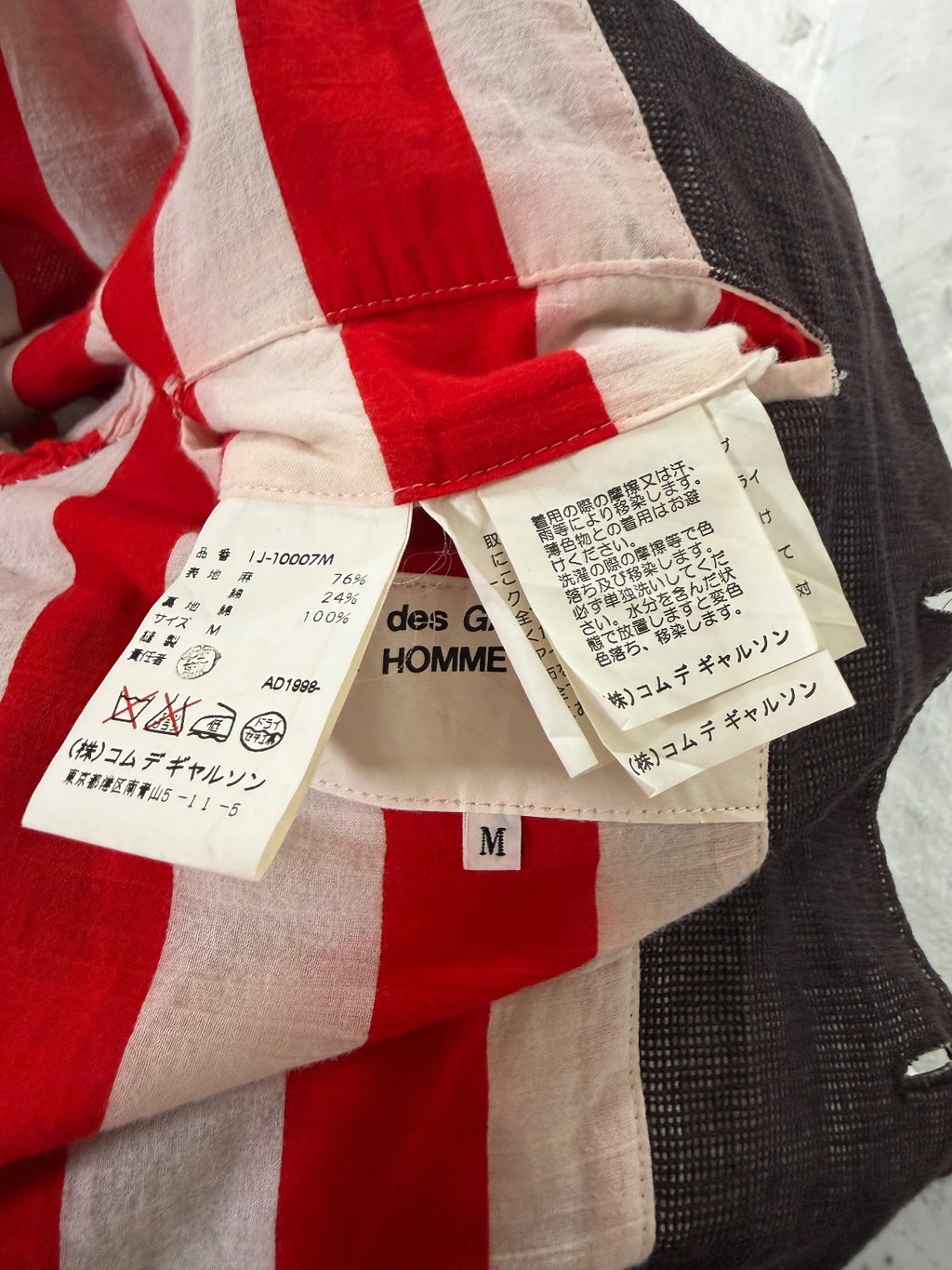 Comme Des Garcons AW98 Linen Lined Blazer