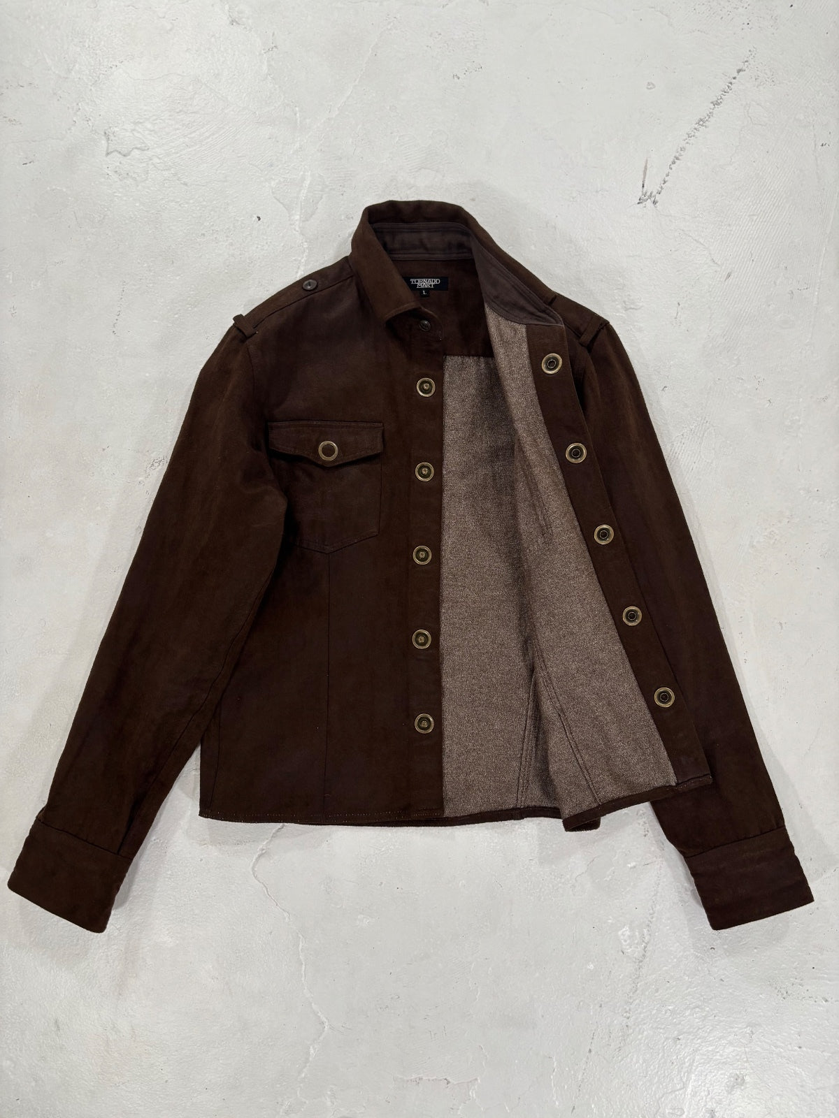 Tornado Mart Suede Button Up {{ color }} {{ brand }} {{ archive }} {{ season }} {{ year }} {{ hedi slimane }}