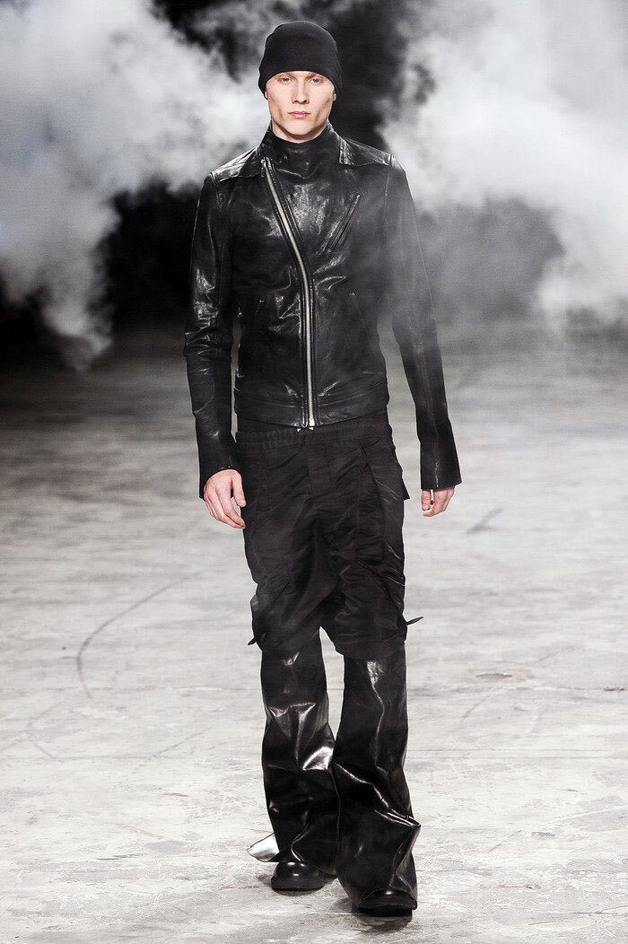Rick Owens Anthem Safari Cut Leather Jacket {{ color }} {{ brand }} {{ archive }} {{ season }} {{ year }} {{ hedi slimane }}