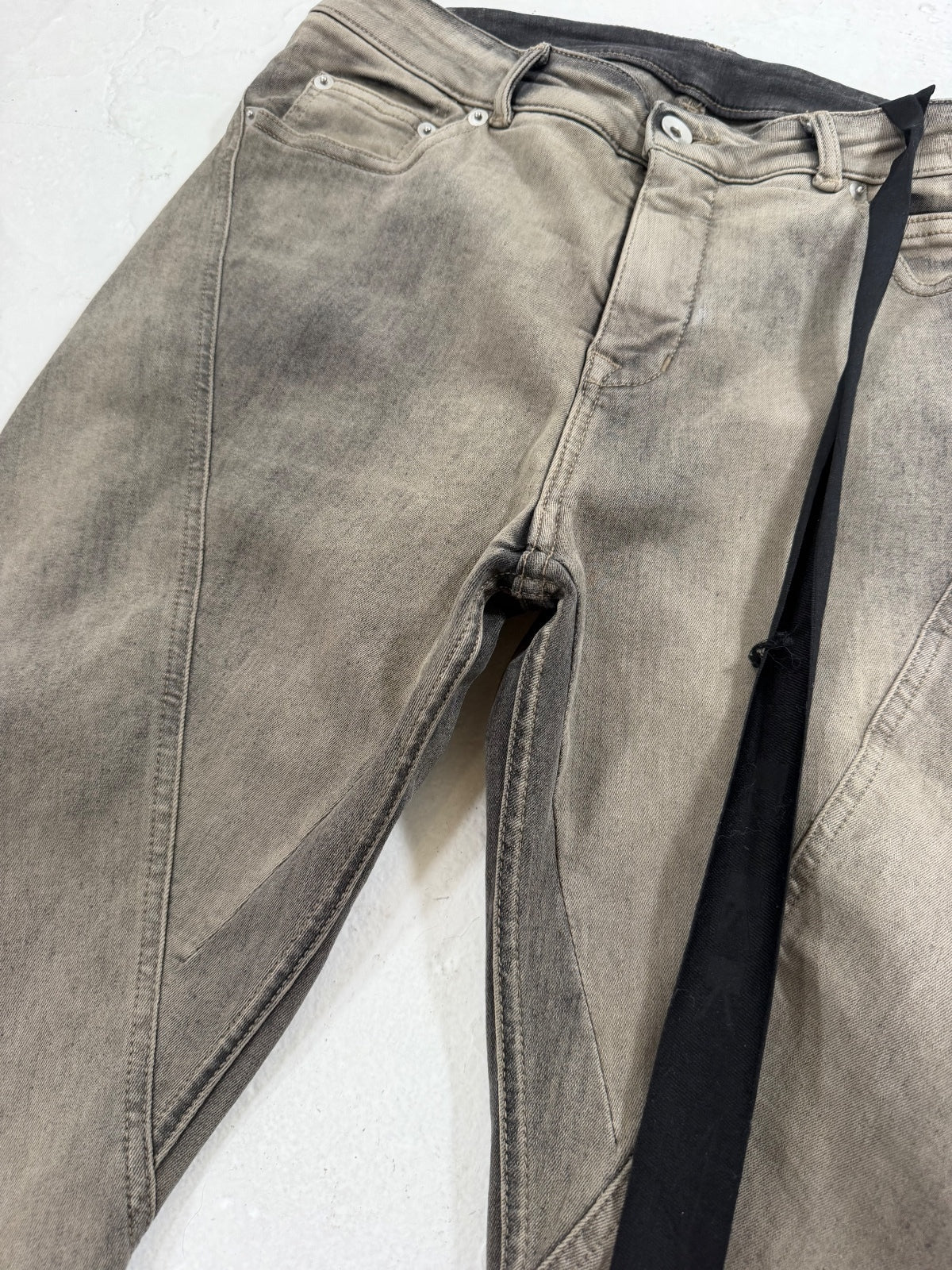 Rick Owens Mineral Pearl Bias Bolan Cuts {{ color }} {{ brand }} {{ archive }} {{ season }} {{ year }} {{ hedi slimane }}