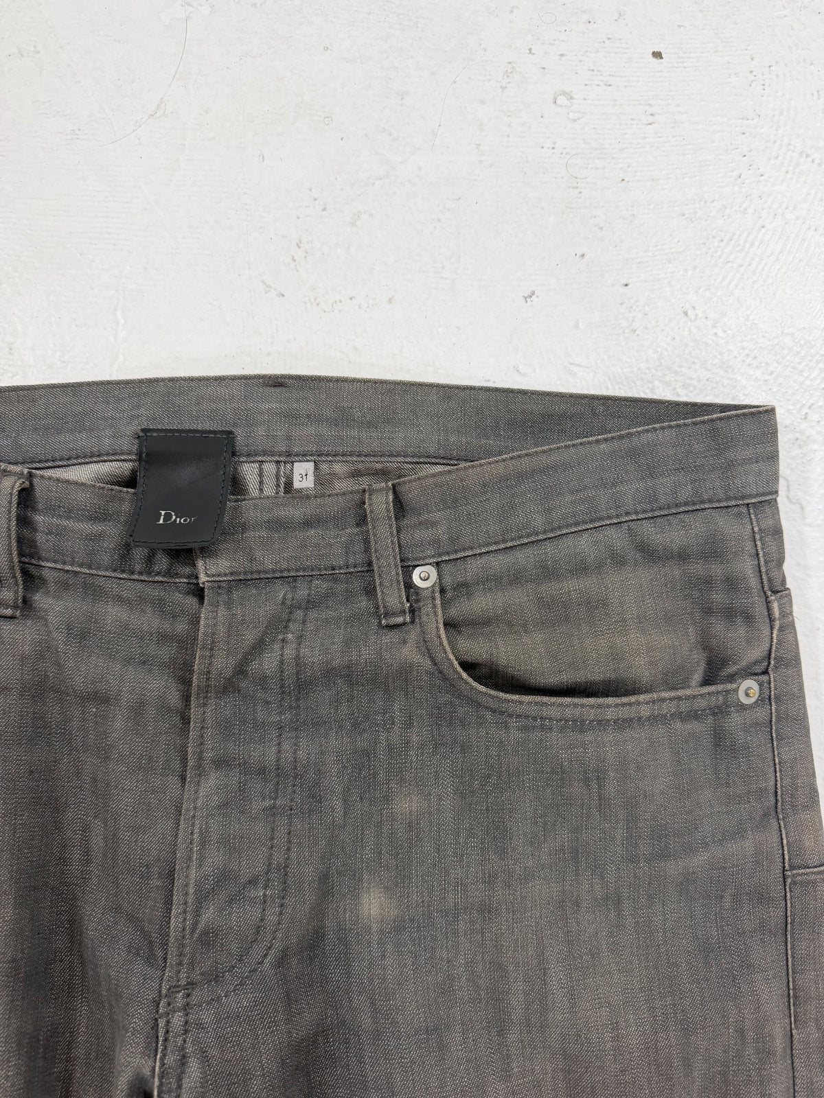 Dior Homme Hedi Era Gray Wash Denim