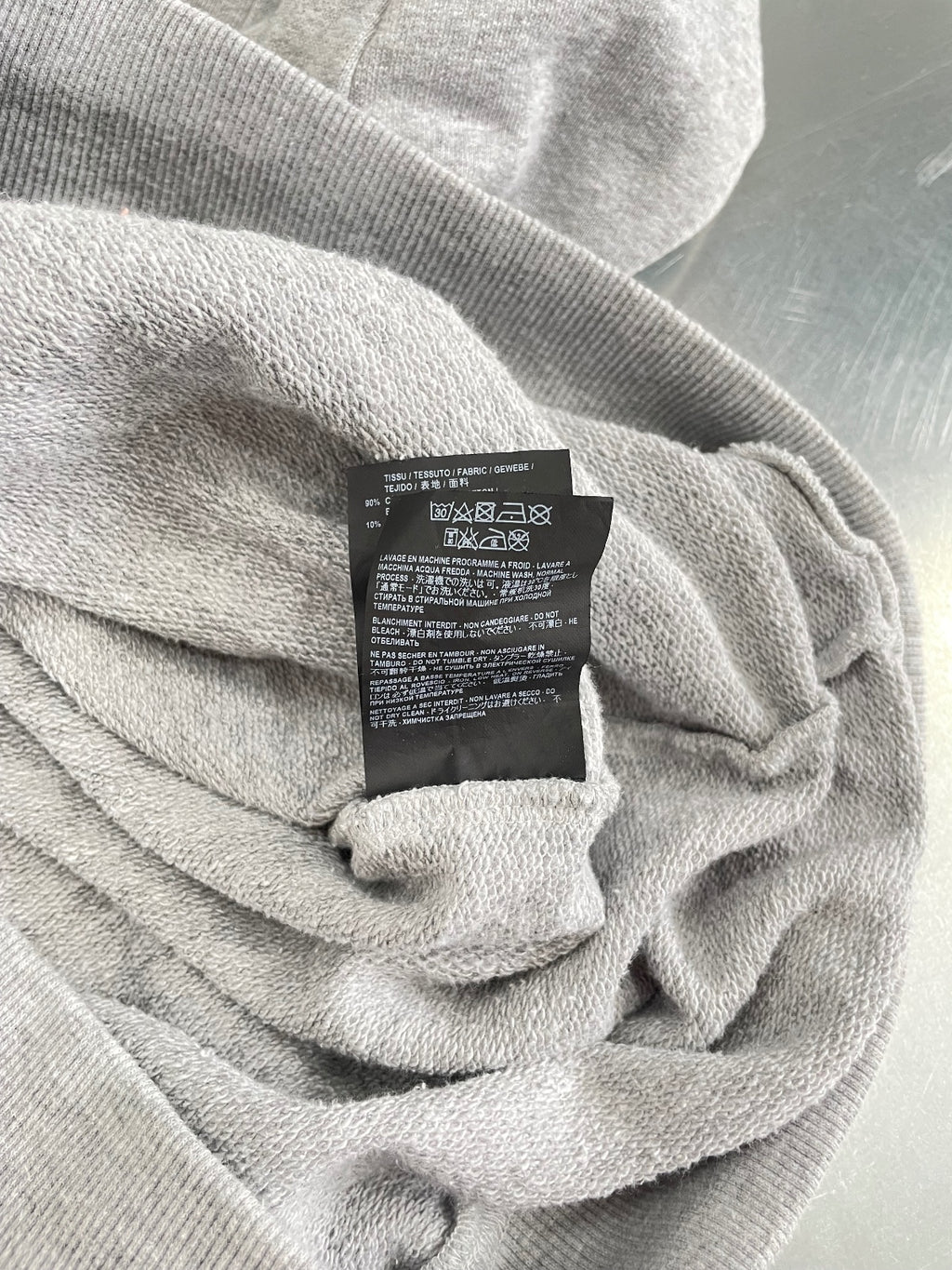 Saint Laurent Paris Gray Logo Hoodie