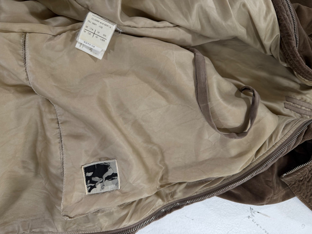 Rick owens AW08 crushed velvet padded exploder parka