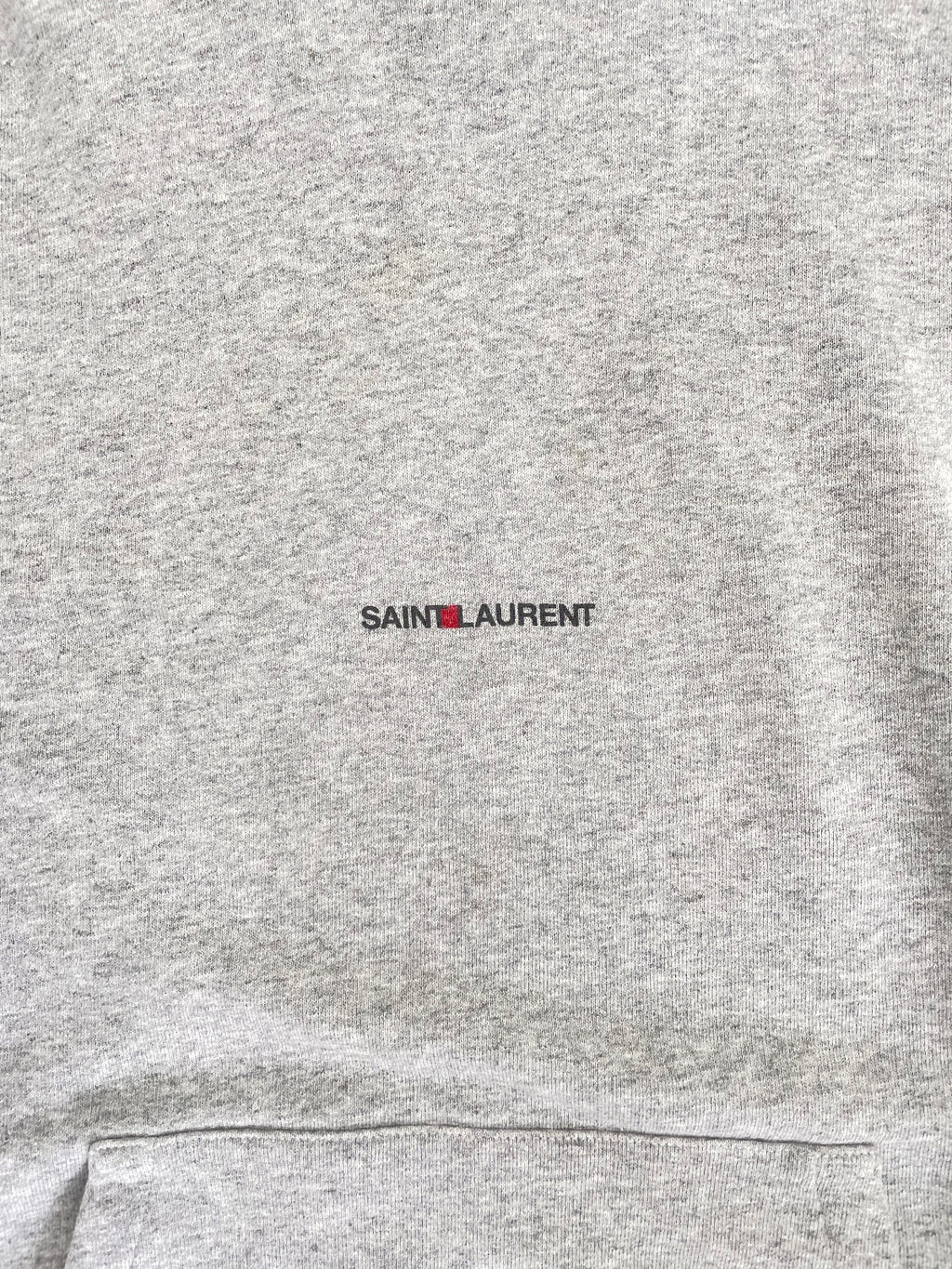 Saint Laurent Paris Gray Logo Hoodie {{ color }} {{ brand }} {{ archive }} {{ season }} {{ year }} {{ hedi slimane }}
