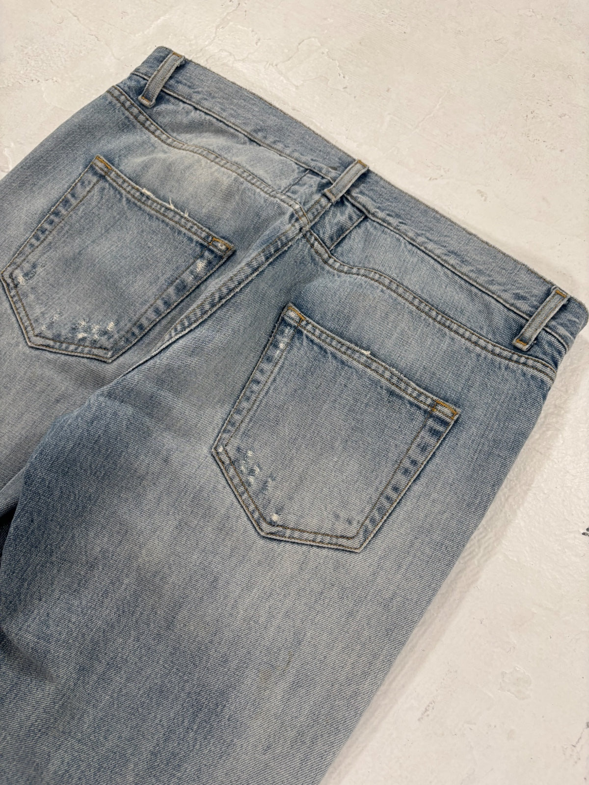 Saint Laurent Paris Light Blue Repaired Denim {{ color }} {{ brand }} {{ archive }} {{ season }} {{ year }} {{ hedi slimane }}