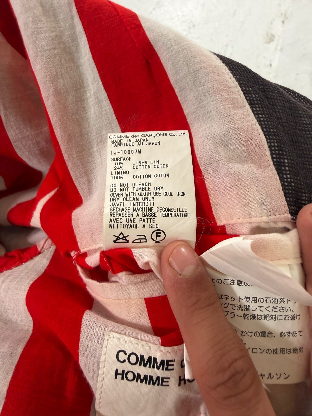 Comme Des Garcons AW98 Linen Lined Blazer