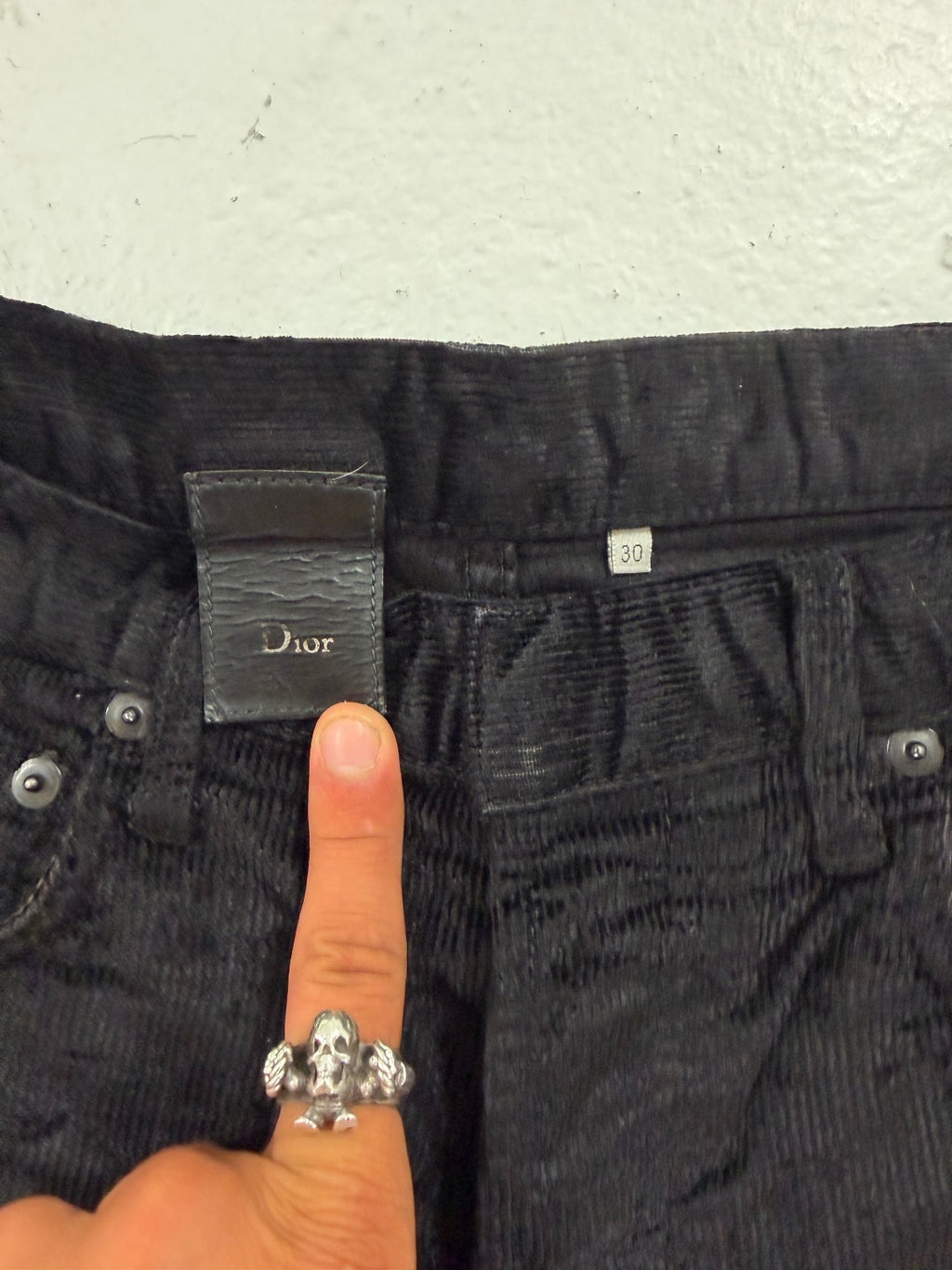 Dior Homme AW07 Waxed Corduroy Jeans {{ color }} {{ brand }} {{ archive }} {{ season }} {{ year }} {{ hedi slimane }}