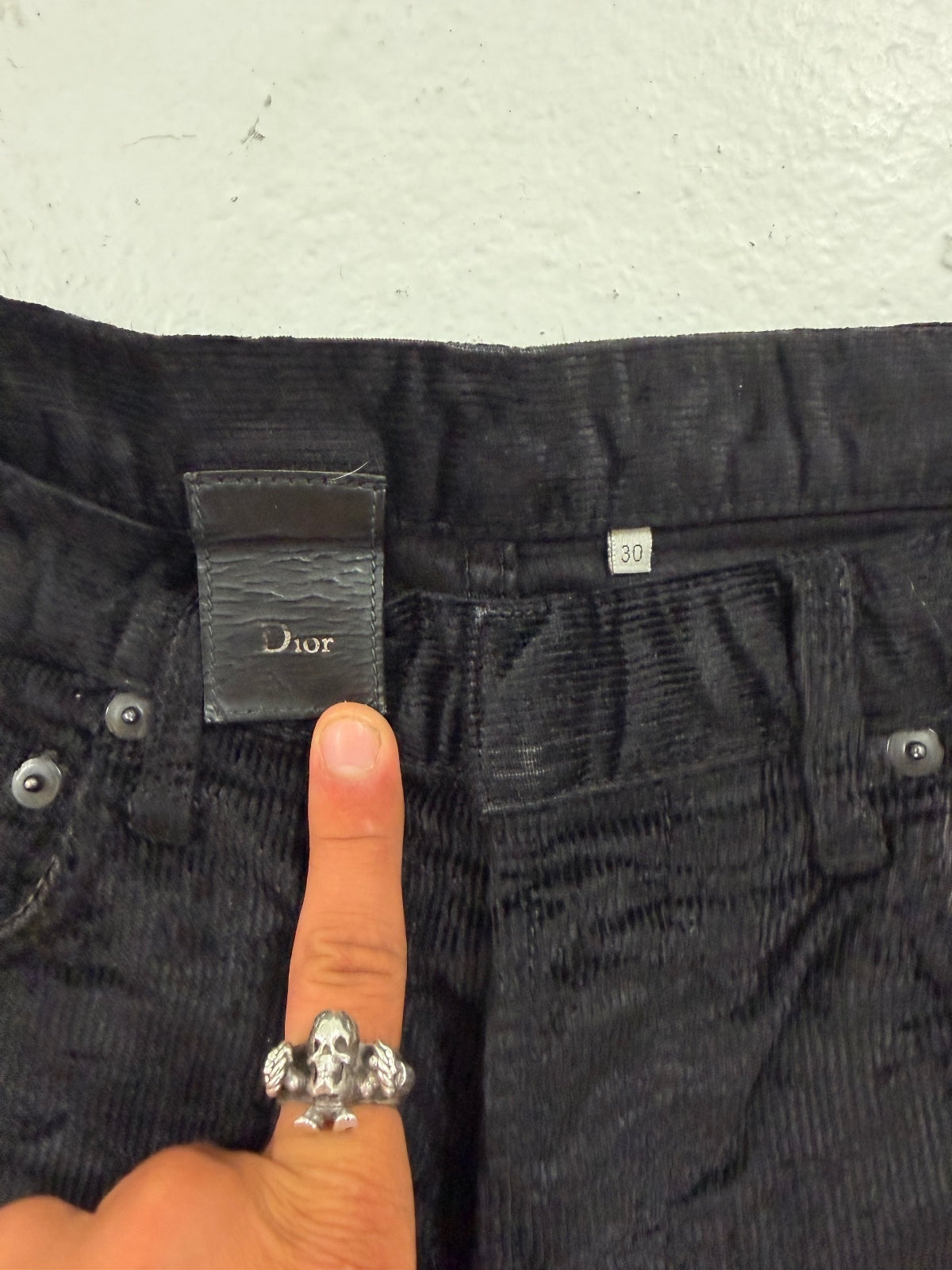 Dior Homme AW07 Waxed Corduroy Jeans {{ color }} {{ brand }} {{ archive }} {{ season }} {{ year }} {{ hedi slimane }}
