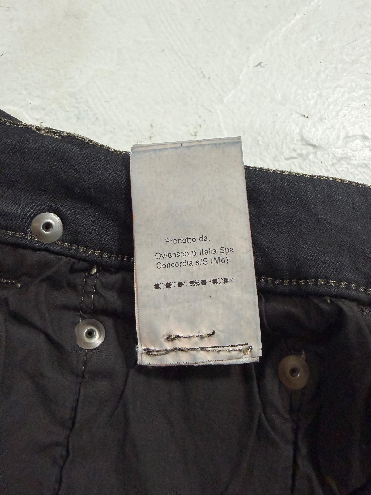 Rick Owens Waxed Detroit Cut Denim