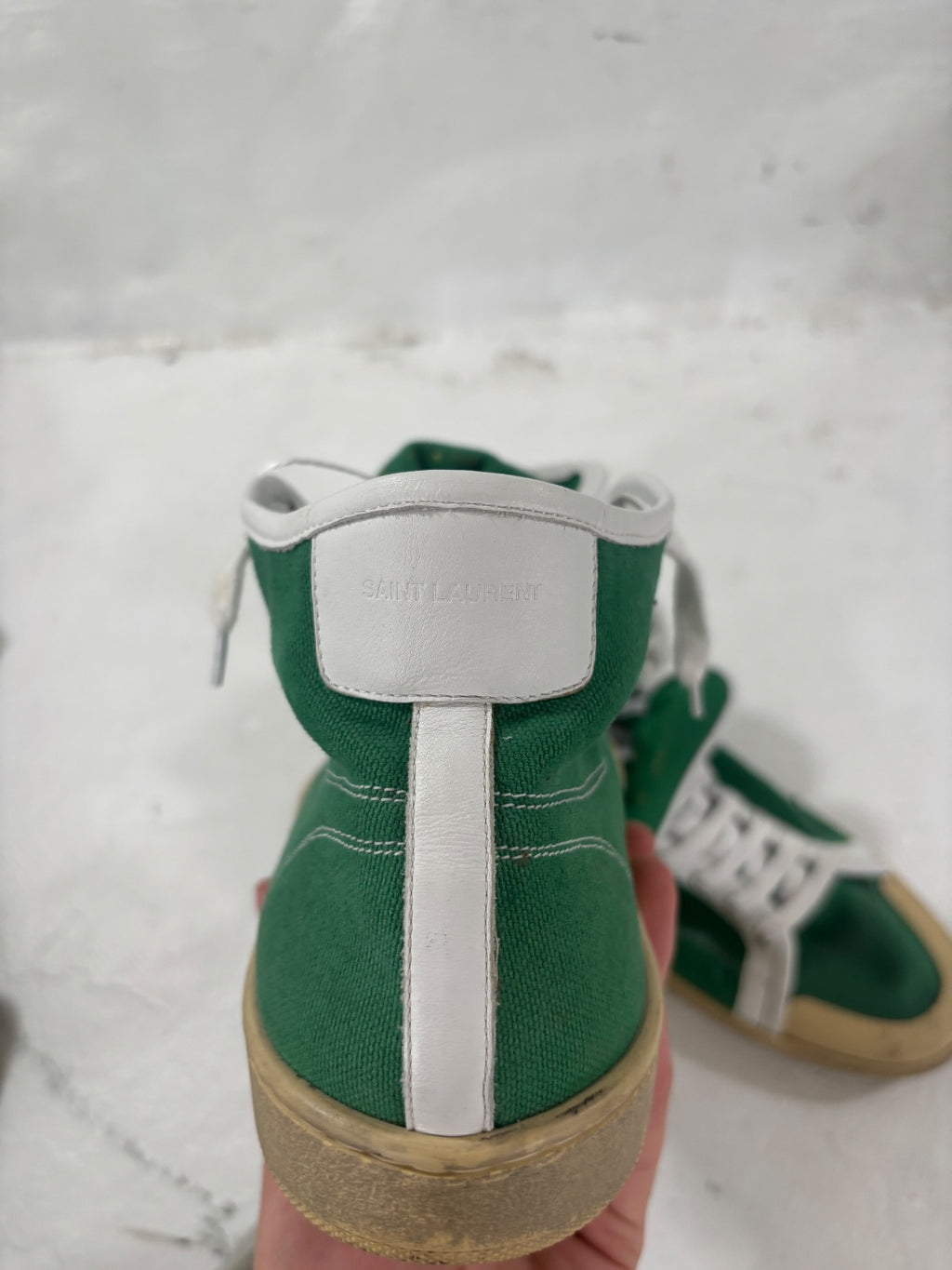 Saint Laurent Paris Green Trainers {{ color }} {{ brand }} {{ archive }} {{ season }} {{ year }} {{ hedi slimane }}