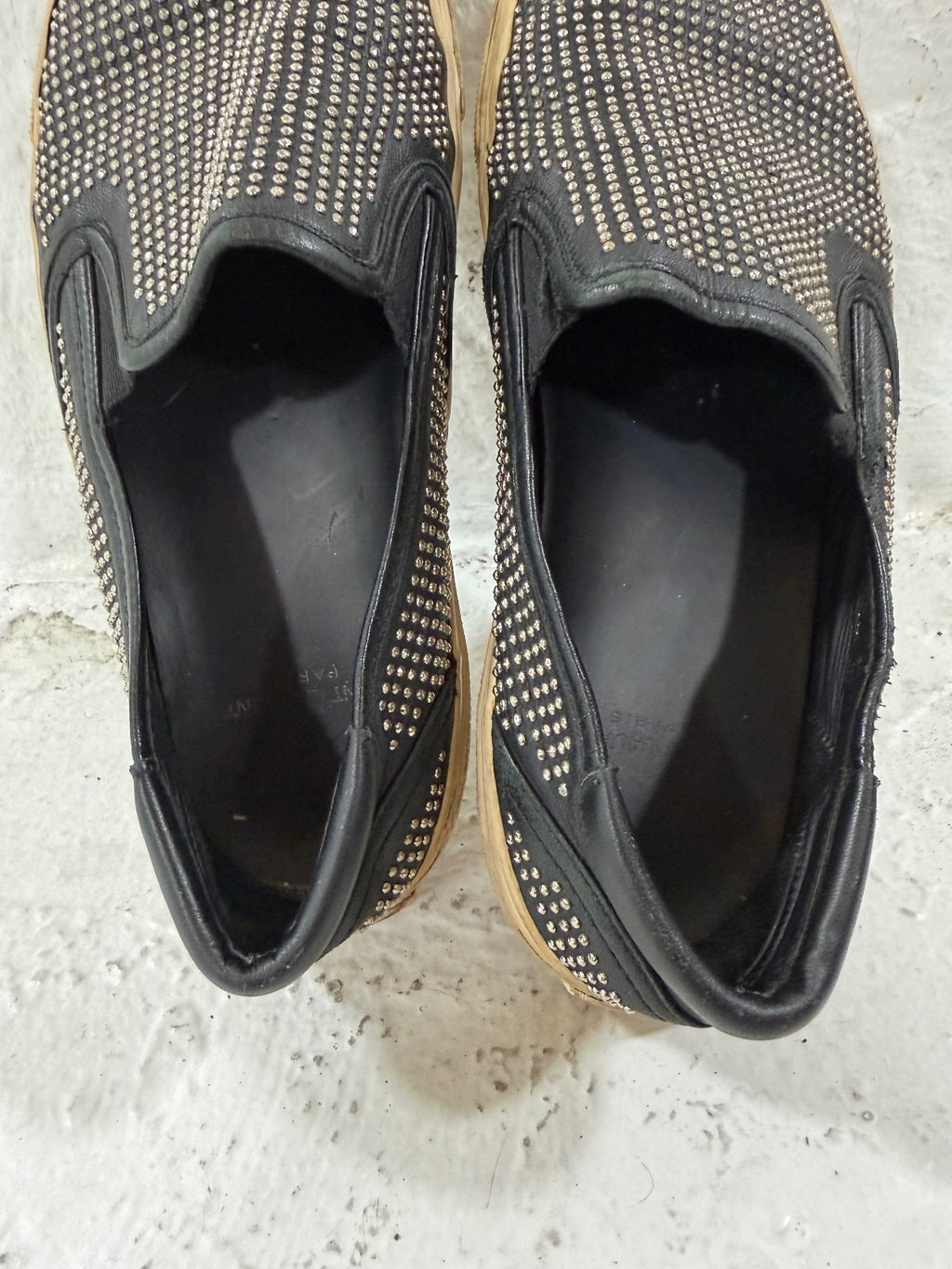 Saint Laurent Paris Studded Slip-Ons {{ color }} {{ brand }} {{ archive }} {{ season }} {{ year }} {{ hedi slimane }}