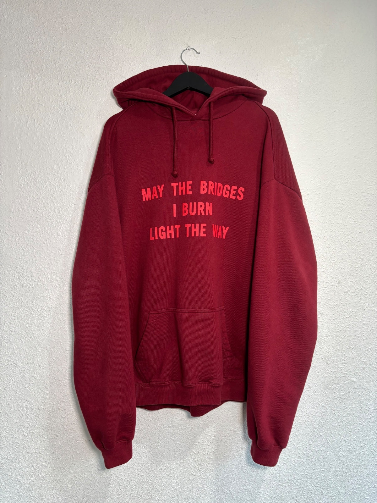 Vetements May The Bridges I Burn Light The Way Hoodie