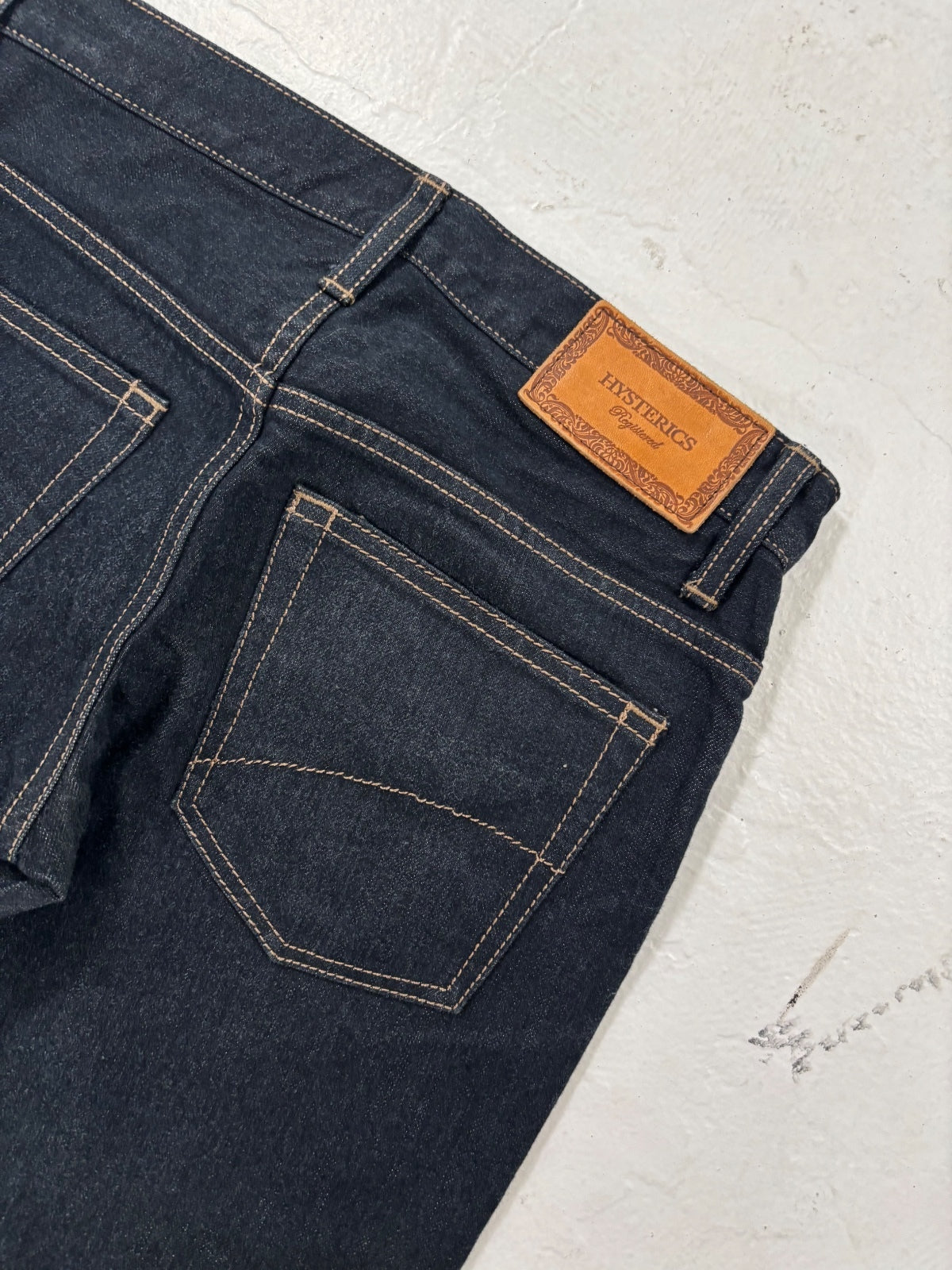 Hysteric Glamour Raw Dark Blue Denim {{ color }} {{ brand }} {{ archive }} {{ season }} {{ year }} {{ hedi slimane }}