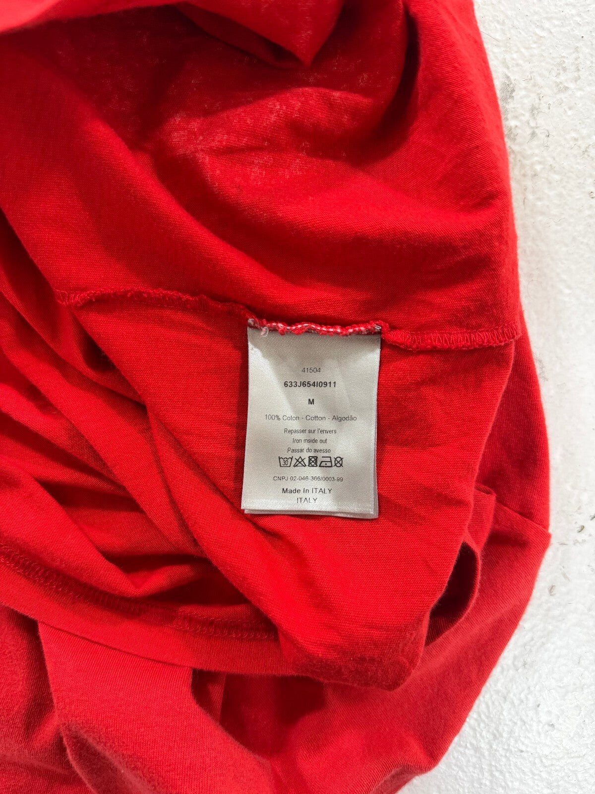 Dior Homme Red Geometric T-Shirt