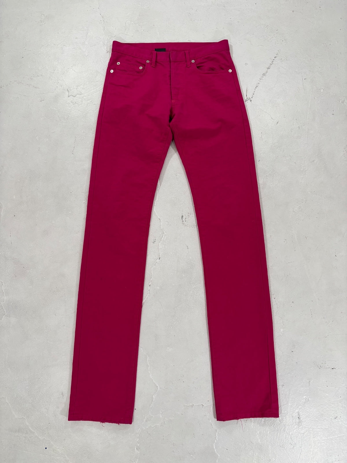 Dior Homme SS2005 Pink Fuchsia Jeans {{ color }} {{ brand }} {{ archive }} {{ season }} {{ year }} {{ hedi slimane }}