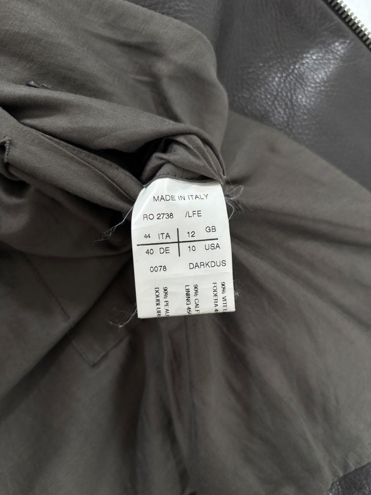 Rick Owens Olmar & Mirta Dark Dust Limo Jacket {{ color }} {{ brand }} {{ archive }} {{ season }} {{ year }} {{ hedi slimane }}