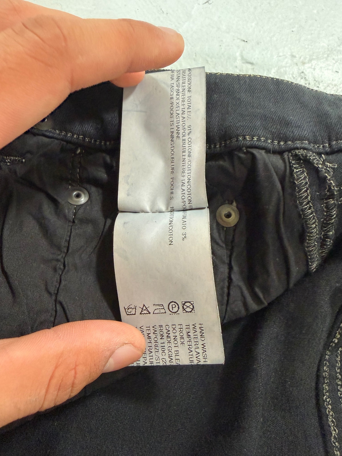 Rick Owens Waxed Detroit Cut Denim