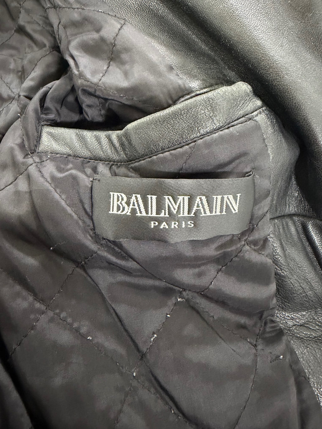 Balmain Paris Leather Biker Jacket {{ color }} {{ brand }} {{ archive }} {{ season }} {{ year }} {{ hedi slimane }}
