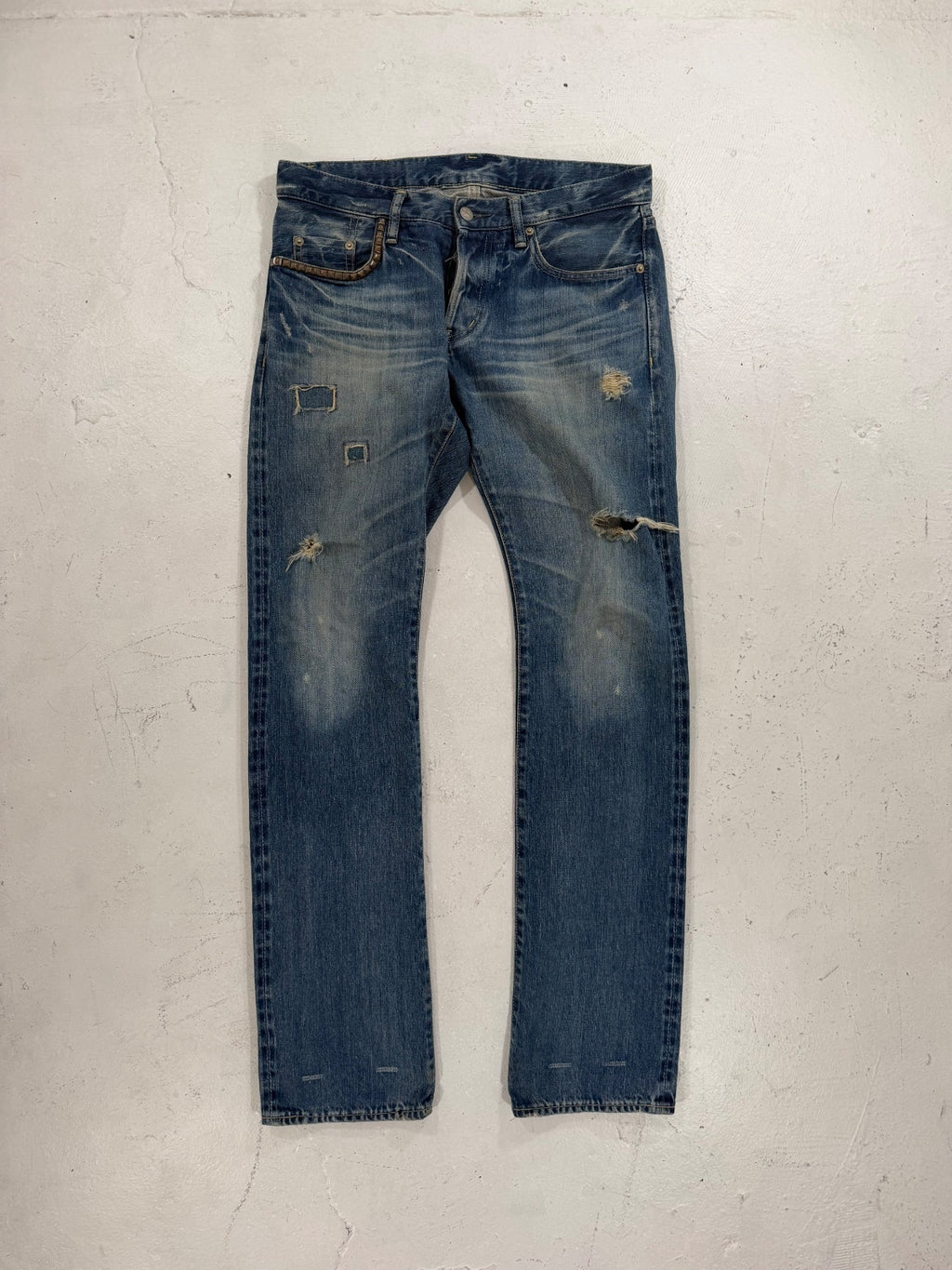Hysteric Glamour Patched Studded Denim