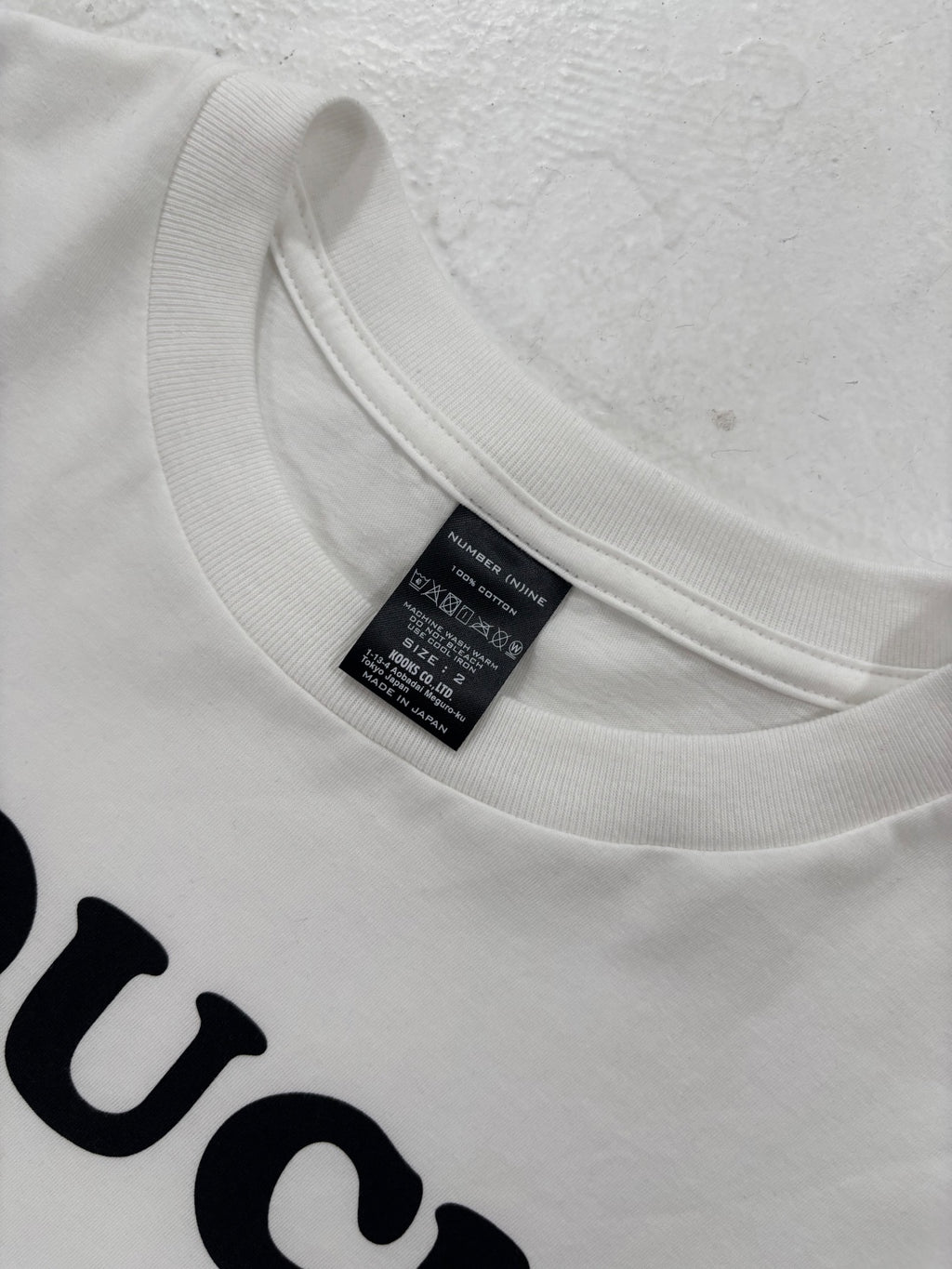 Number (N)ine "Touch Me Im Sick" Tee {{ color }} {{ brand }} {{ archive }} {{ season }} {{ year }} {{ hedi slimane }}