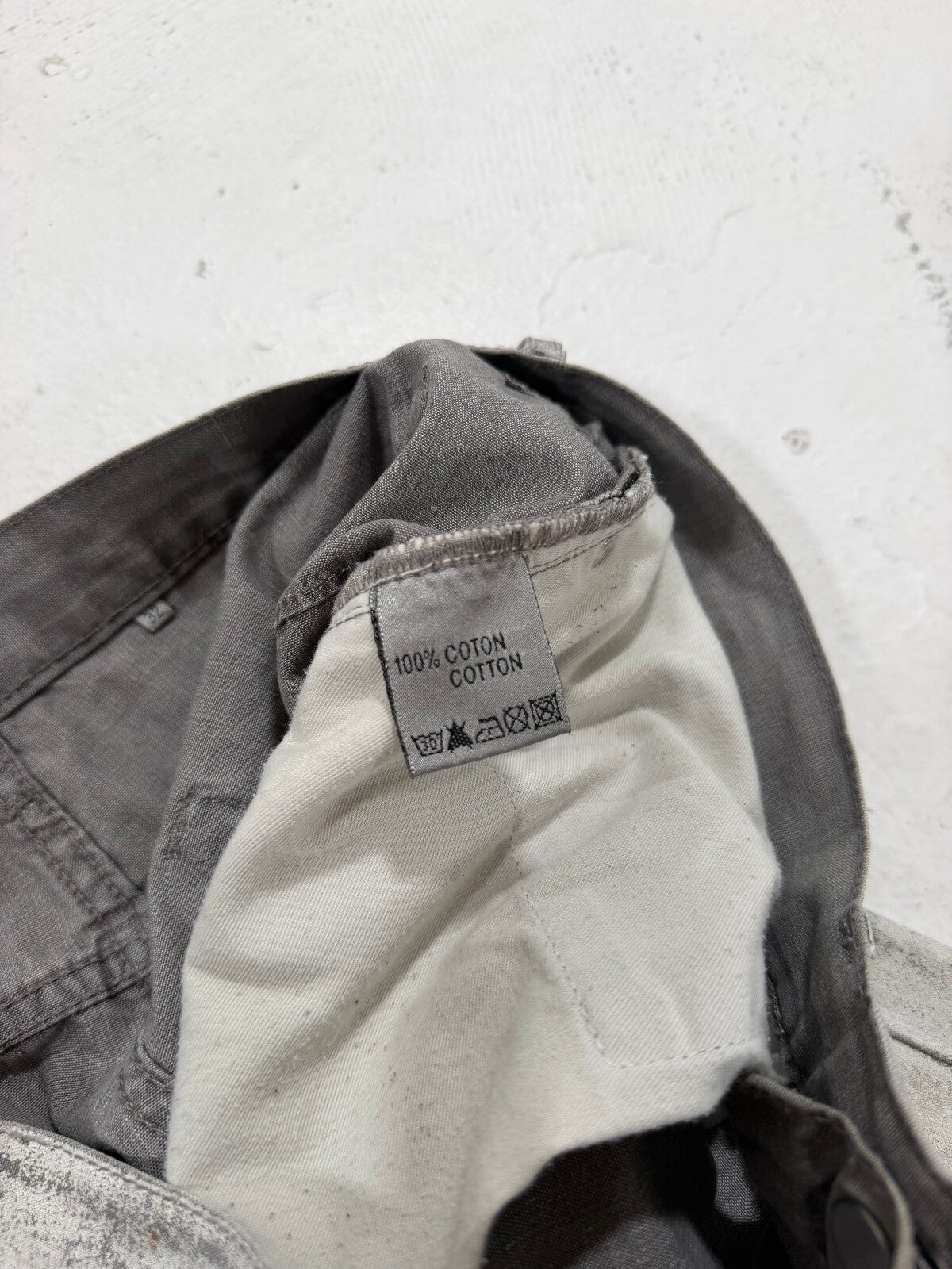 Dior Homme Dirty Snow Waxed Denim
