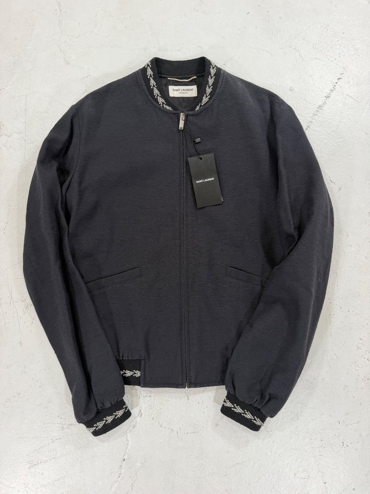Saint Laurent Paris Knitted Teddy Jacket {{ color }} {{ brand }} {{ archive }} {{ season }} {{ year }} {{ hedi slimane }}