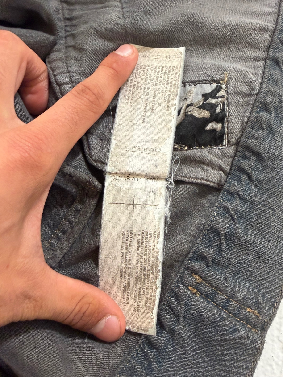 Rick Owens Olmar & Mirta Mineral Dust Denim Jacket