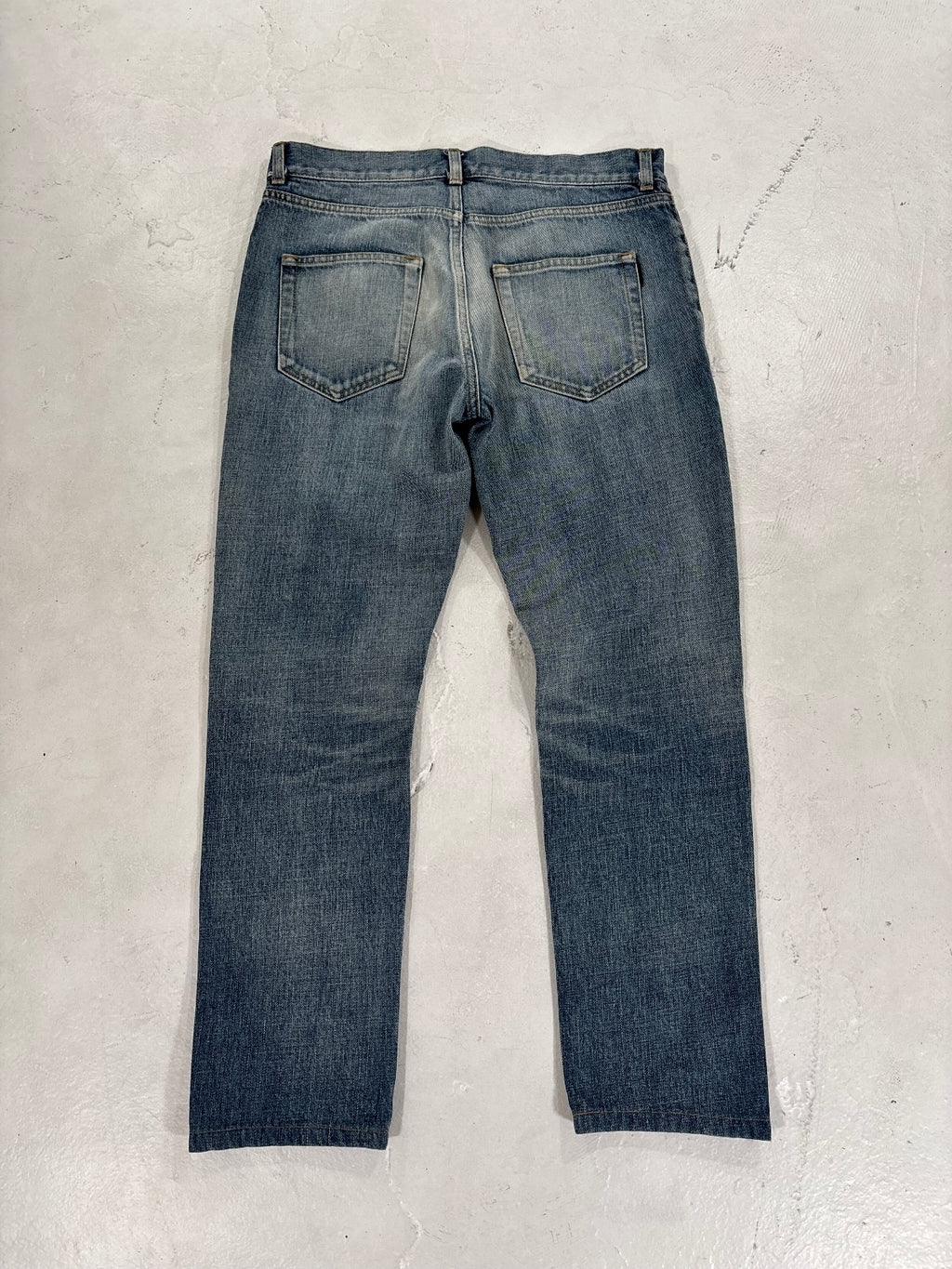 Saint Laurent Paris D02 Repaired Denim {{ color }} {{ brand }} {{ archive }} {{ season }} {{ year }} {{ hedi slimane }}